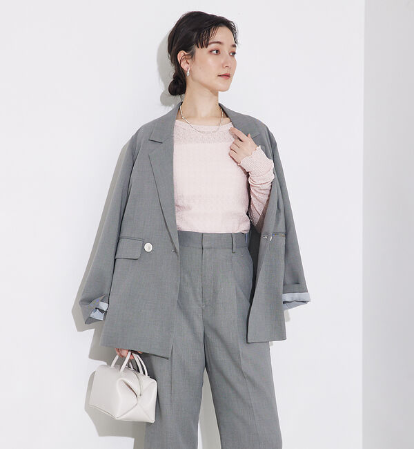 qualite「ジャカードニットメロウトップス」|Tシャツ・カットソー|