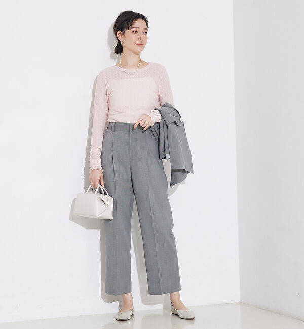 qualite「ジャカードニットメロウトップス」|Tシャツ・カットソー|