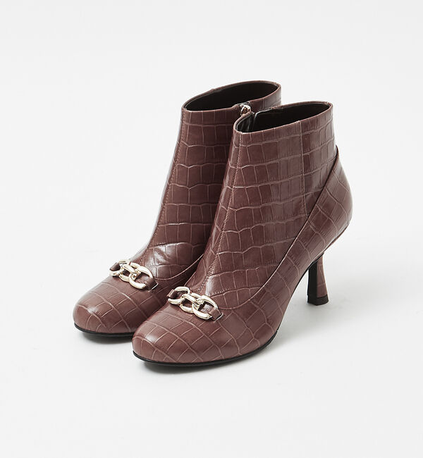 AU BANNISTER「【スノーソール】チェーンモチーフブーツ」|ショートブーツ|