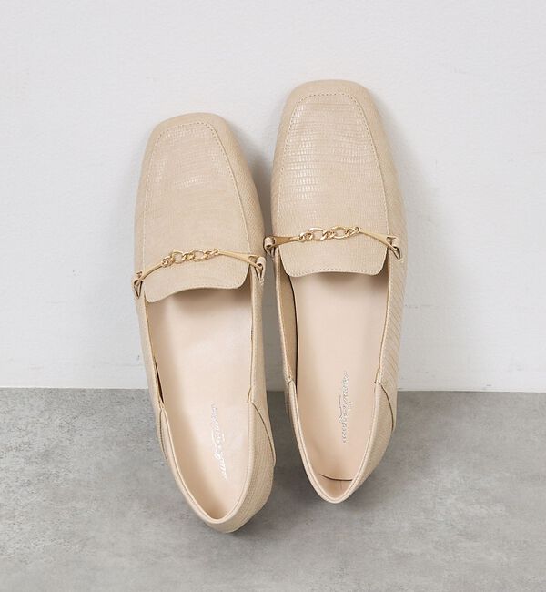 AU BANNISTER「【販売店舗限定】バブーシュビットモカスクエアトゥローファー」|ローファー|グレージュ