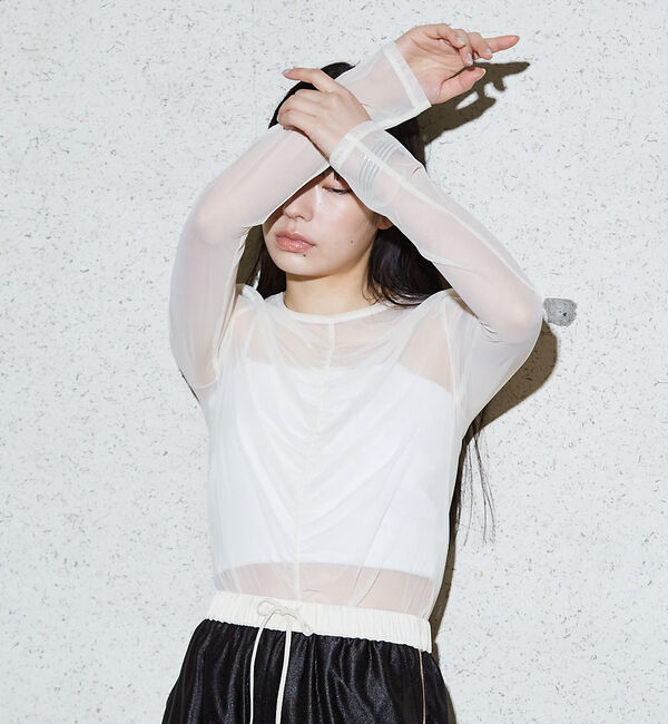 NOMINE「フロントシャーリング シアー ロンT」|Tシャツ・カットソー|