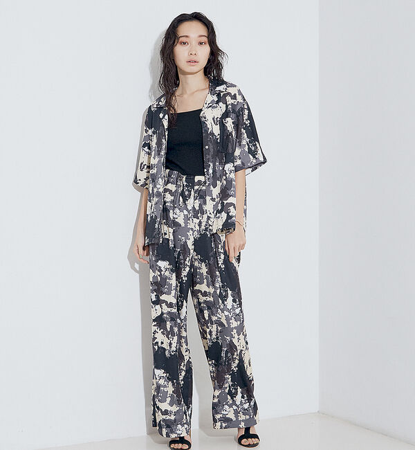 NOMINE「【セットアップ着用可】スプラッシュプリントドロスト パンツ」|その他|