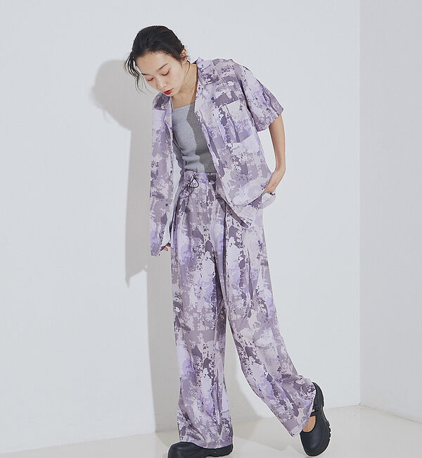 NOMINE「【セットアップ着用可】スプラッシュプリントドロスト パンツ」|その他|