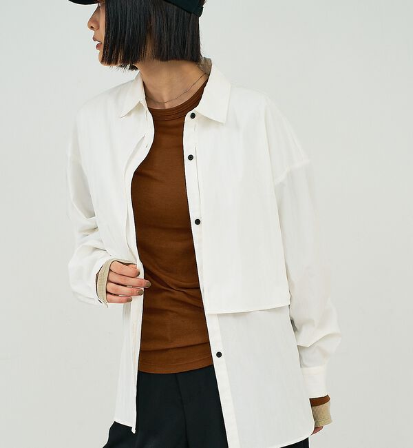 NOMINE「【ユニセックス】ロングヨーク オーバーサイズ シャツ【予約】」|シャツ・ブラウス|