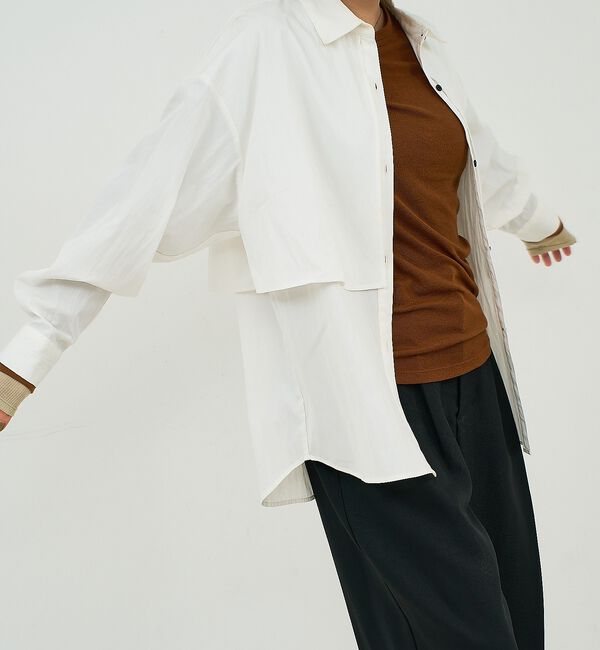 NOMINE「【ユニセックス】ロングヨーク オーバーサイズ シャツ【予約】」|シャツ・ブラウス|