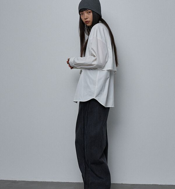 NOMINE「【ユニセックス】ロングヨーク オーバーサイズ シャツ【予約】」|シャツ・ブラウス|