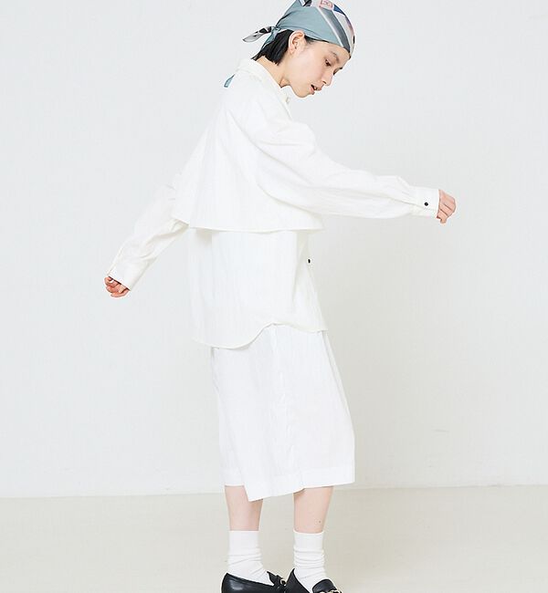 NOMINE「【ユニセックス】ロングヨーク オーバーサイズ シャツ【予約】」|シャツ・ブラウス|