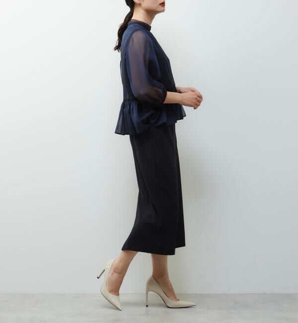 TIARA「オーガンジーコンビドレス」|ワンピース|