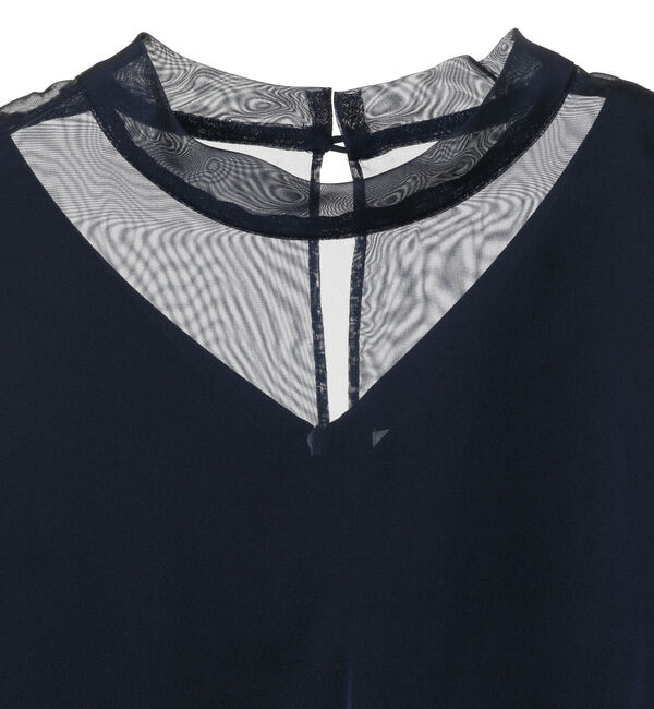 TIARA「オーガンジーコンビドレス」|ワンピース|