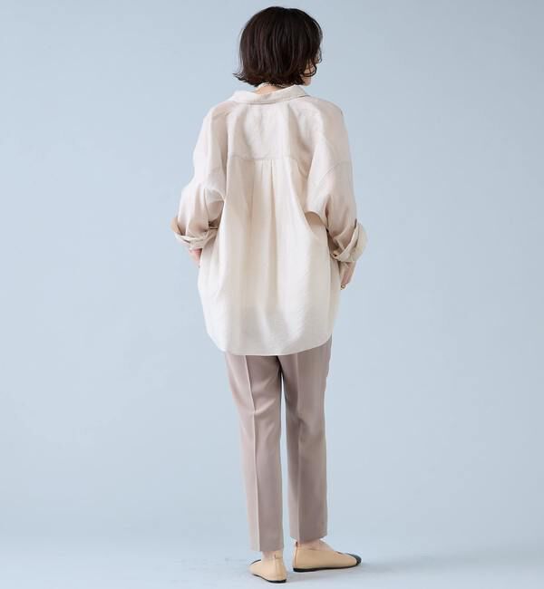 Liesse「シアーオーバーシャツ」|シャツ・ブラウス|