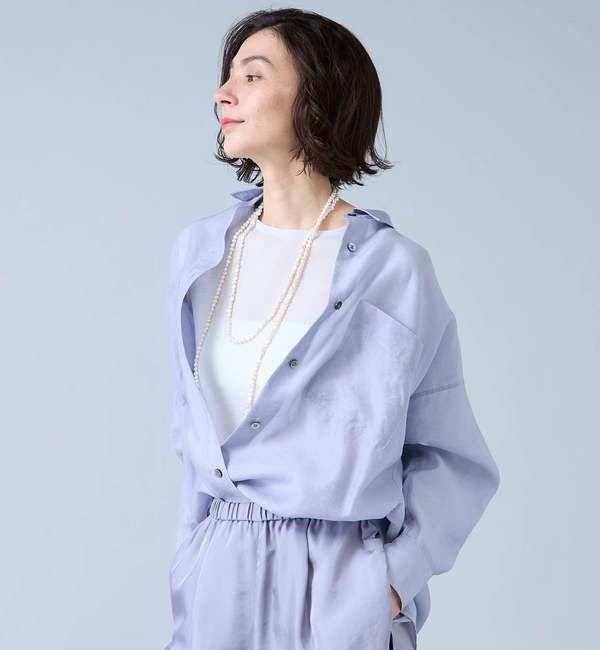 Liesse「シアーオーバーシャツ」|シャツ・ブラウス|