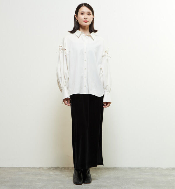 Soffitto「2WAYリボンブラウス」|シャツ・ブラウス|