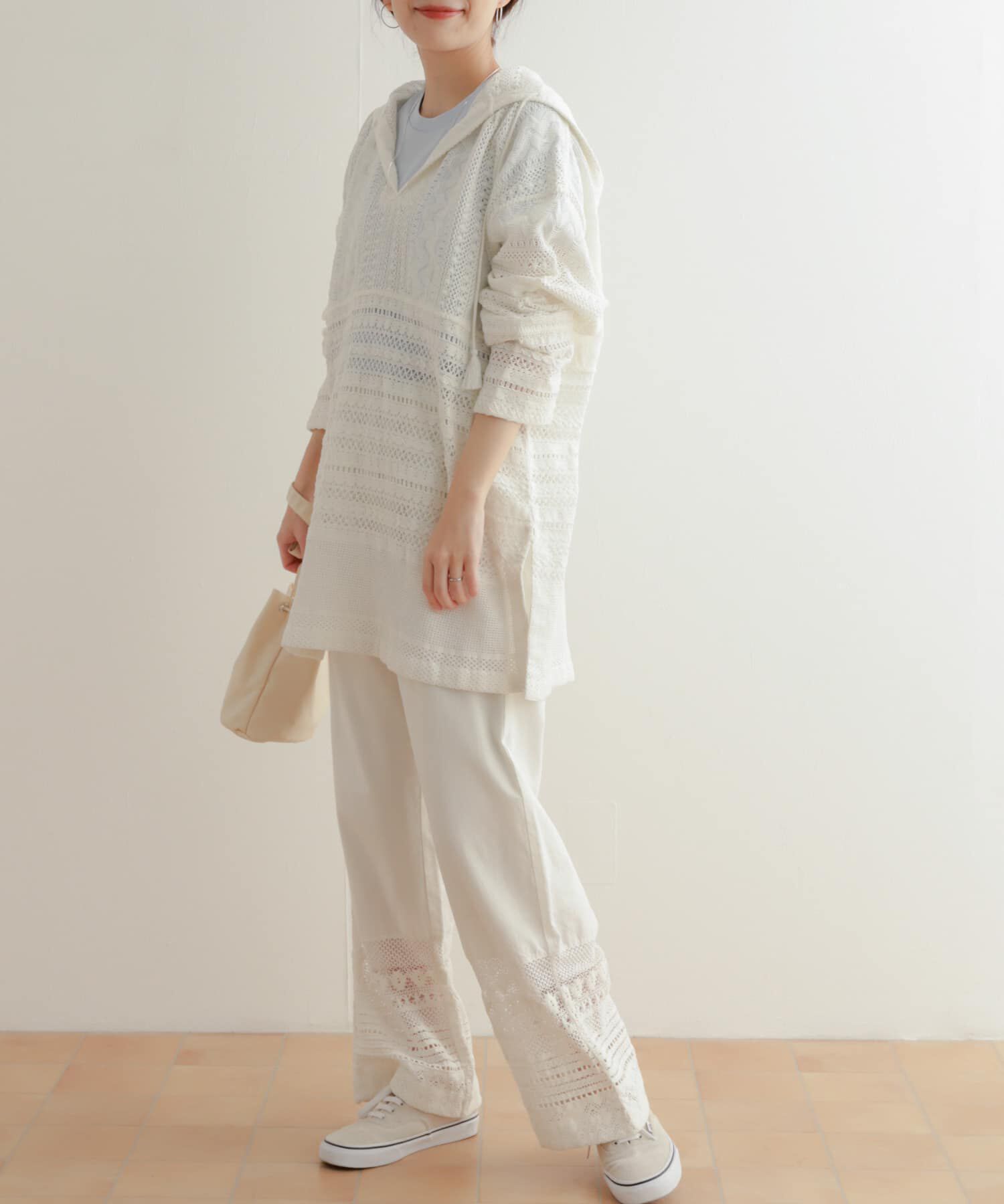 URBAN RESEARCH DOORS「コットンレースフーディープルオーバー」|その他|