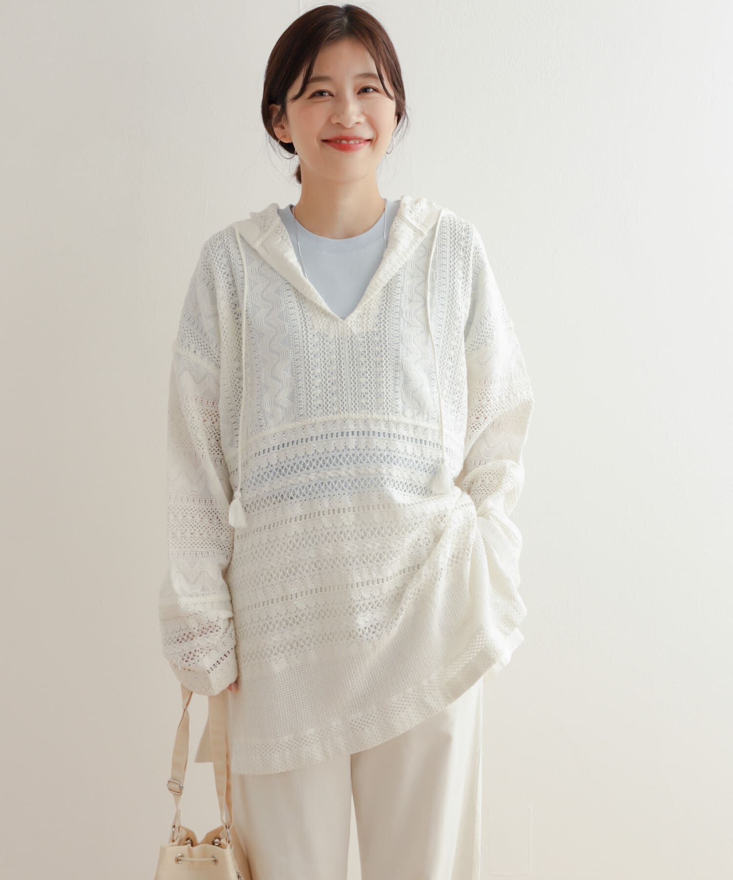 URBAN RESEARCH DOORS「コットンレースフーディープルオーバー」|その他|