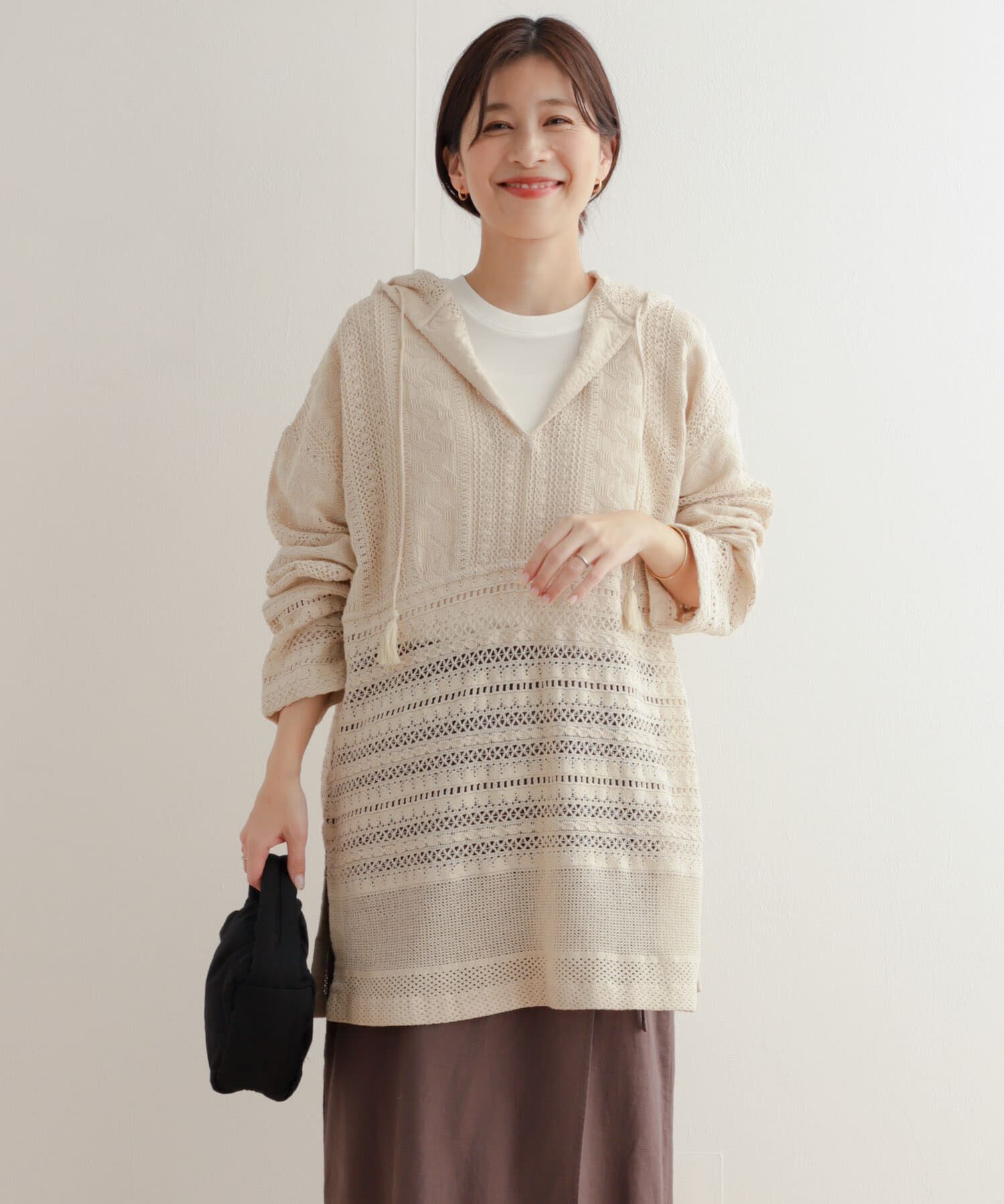 URBAN RESEARCH DOORS「コットンレースフーディープルオーバー」|その他|