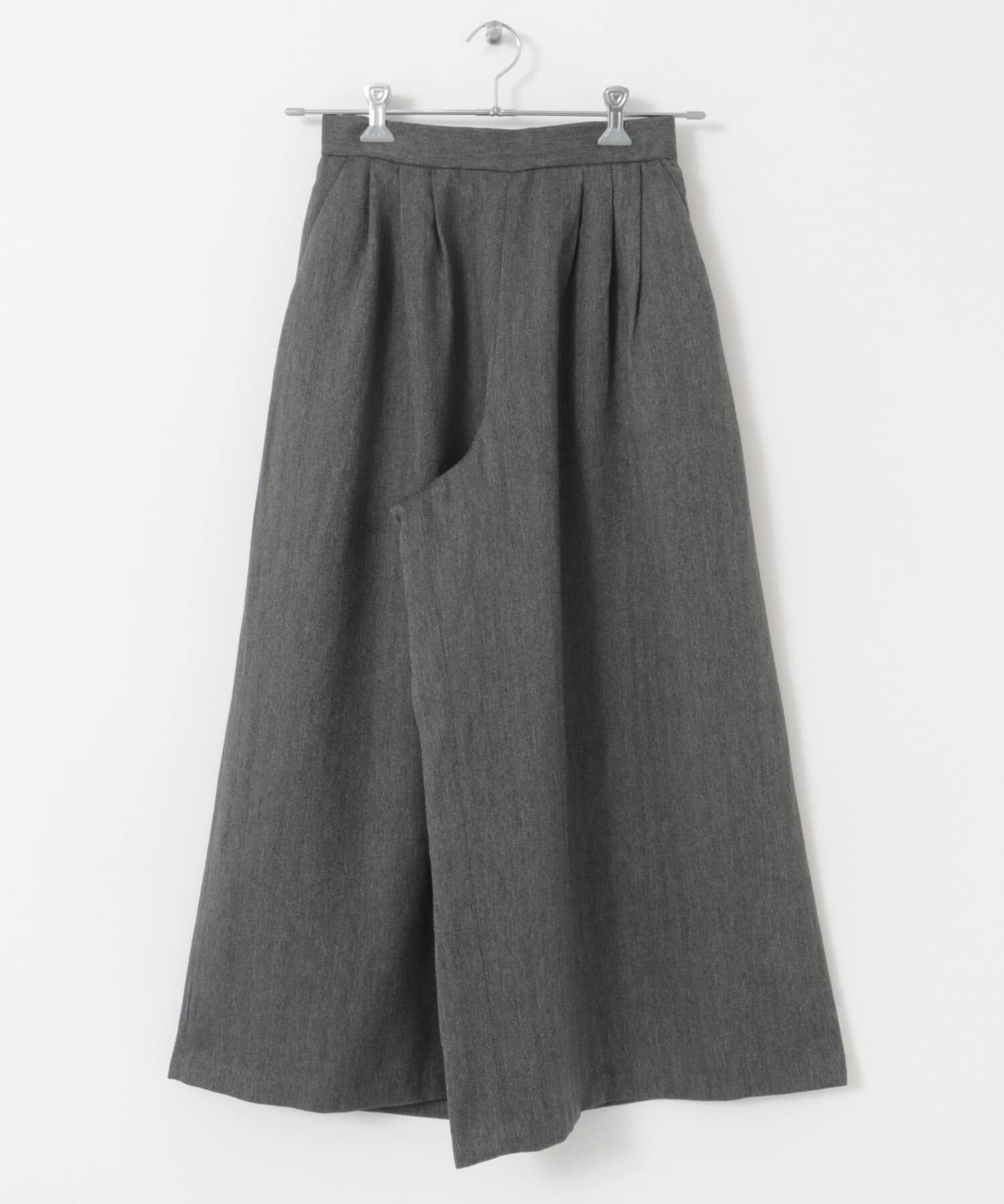 URBAN RESEARCH DOORS「メランジヘリンボーンギャザーワイドパンツ」|その他|