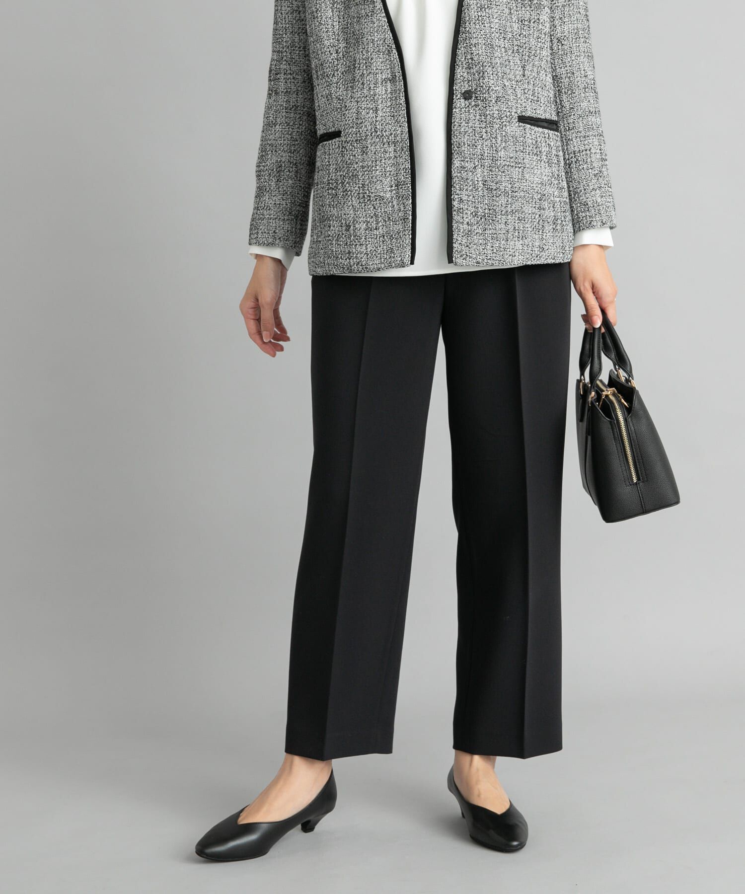 URBAN RESEARCH DOORS「ダブルクロストラウザーパンツ」|その他|ブラック