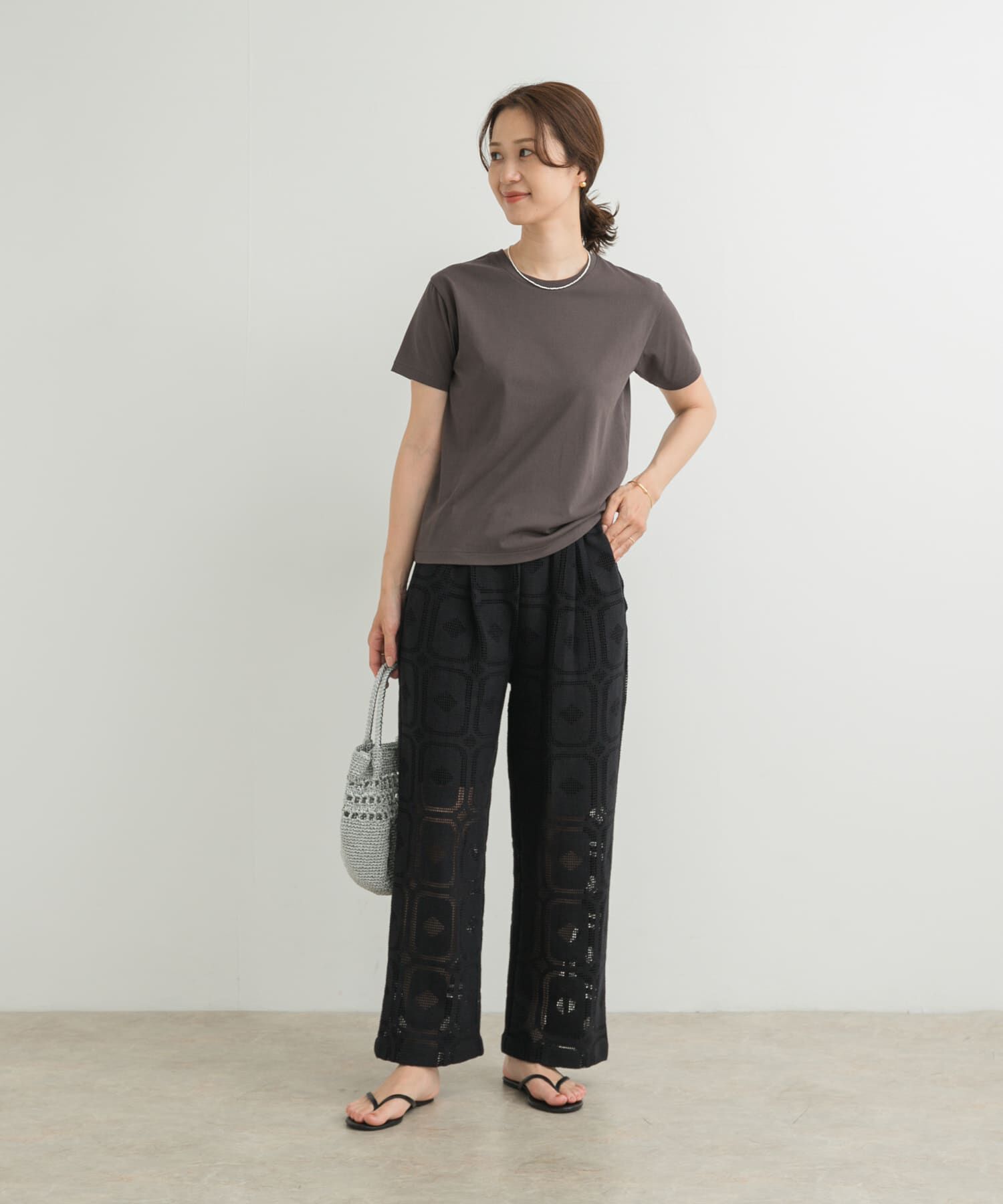 URBAN RESEARCH DOORS「『UR TECH』汗染み防止ベーシックTシャツ」|Tシャツ・カットソー|