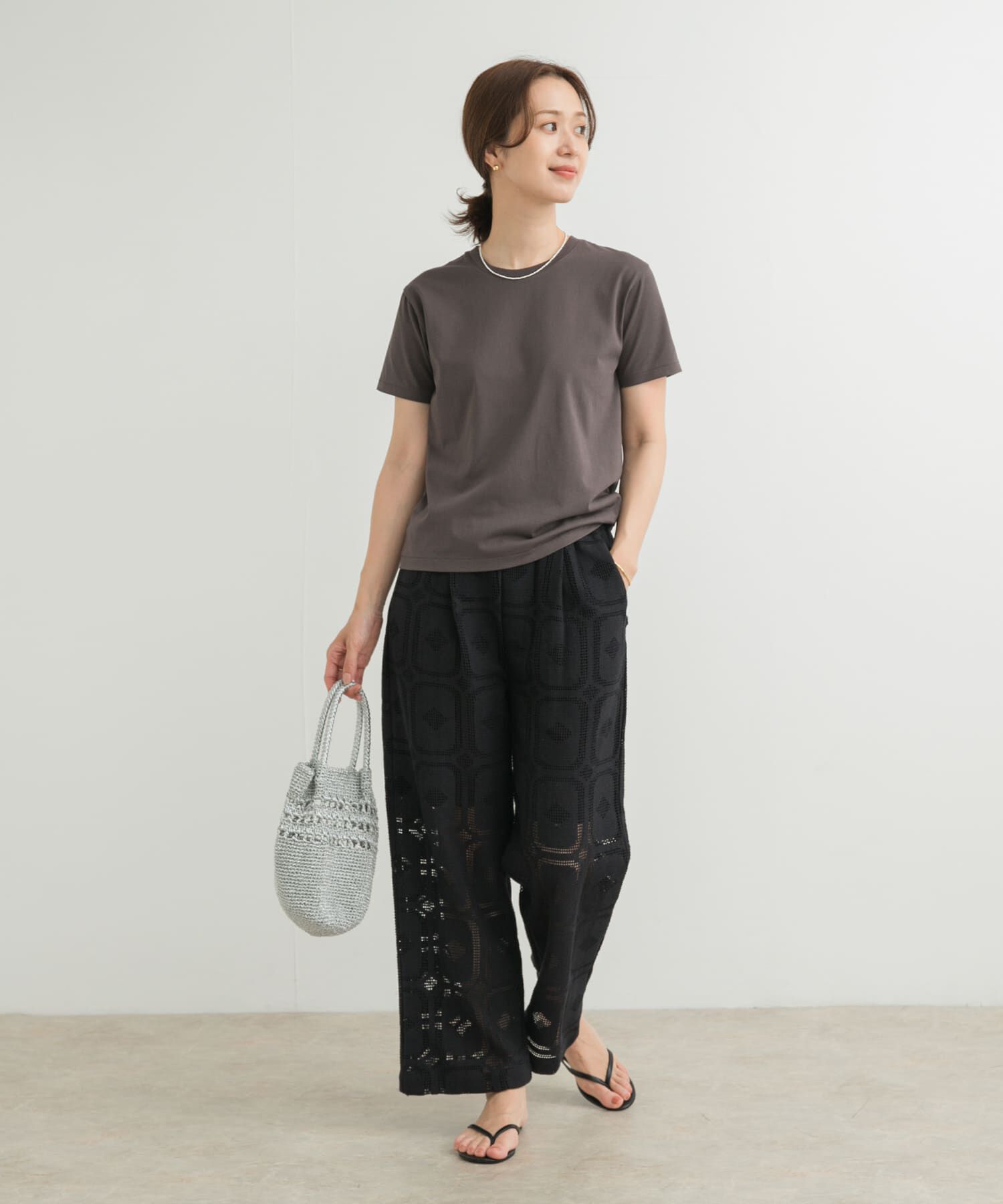 URBAN RESEARCH DOORS「『UR TECH』汗染み防止ベーシックTシャツ」|Tシャツ・カットソー|