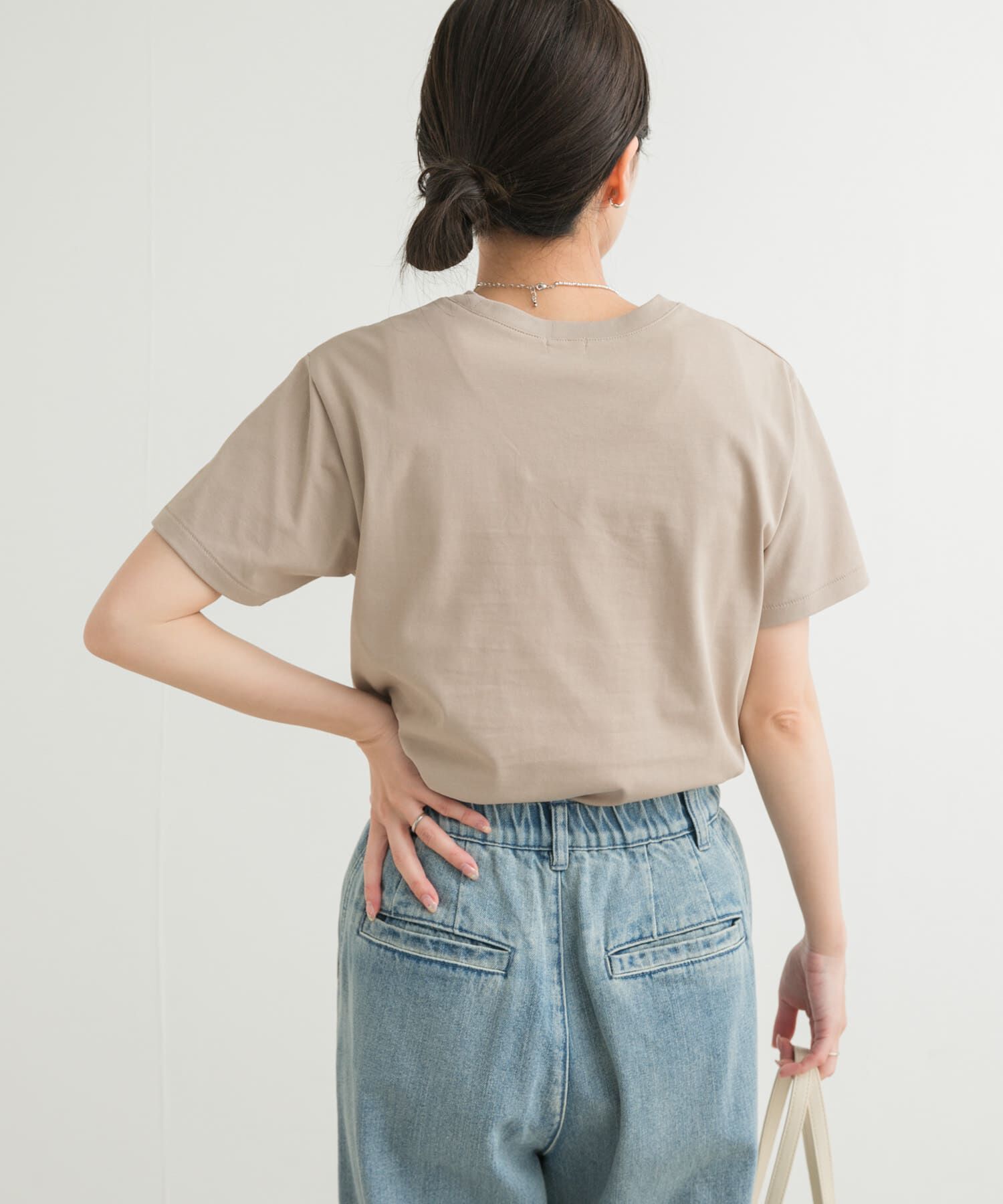 URBAN RESEARCH DOORS「『UR TECH』汗染み防止ベーシックTシャツ」|Tシャツ・カットソー|