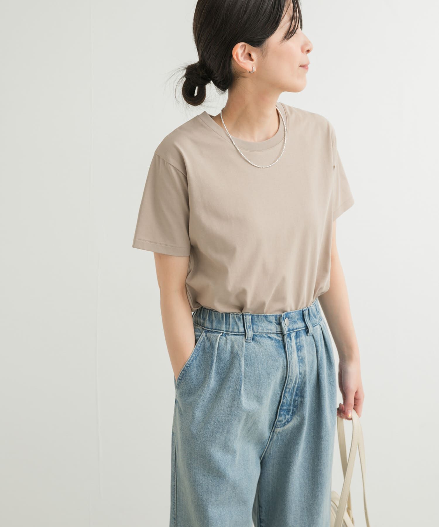 URBAN RESEARCH DOORS「『UR TECH』汗染み防止ベーシックTシャツ」|Tシャツ・カットソー|