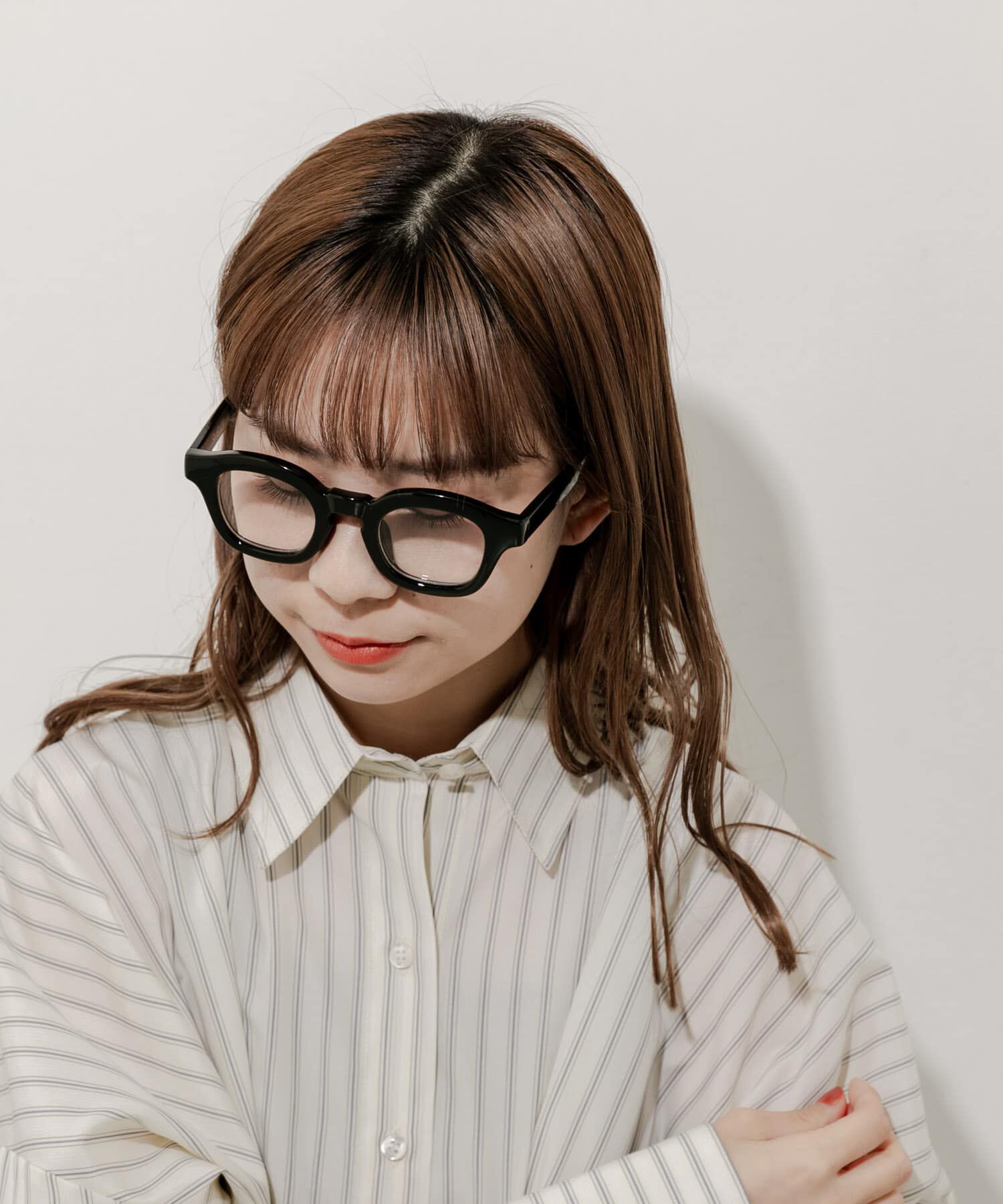 SMELLY「ワイドフレームダテメガネ」|メガネ|