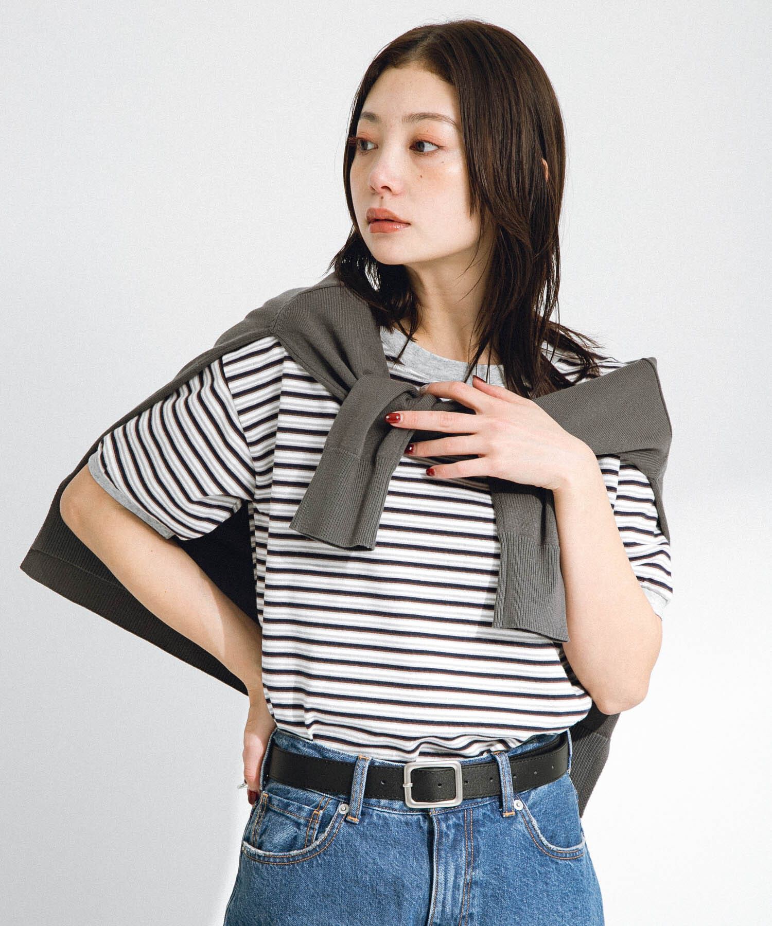 Sonny Label 「『別注』STAR&STRIPE&times;Sonny Label　マルチボーダーTシャツ」|Tシャツ・カットソー|