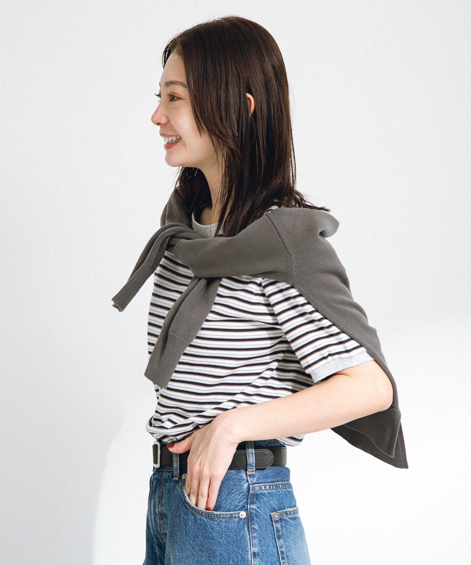 Sonny Label 「『別注』STAR&STRIPE&times;Sonny Label　マルチボーダーTシャツ」|Tシャツ・カットソー|