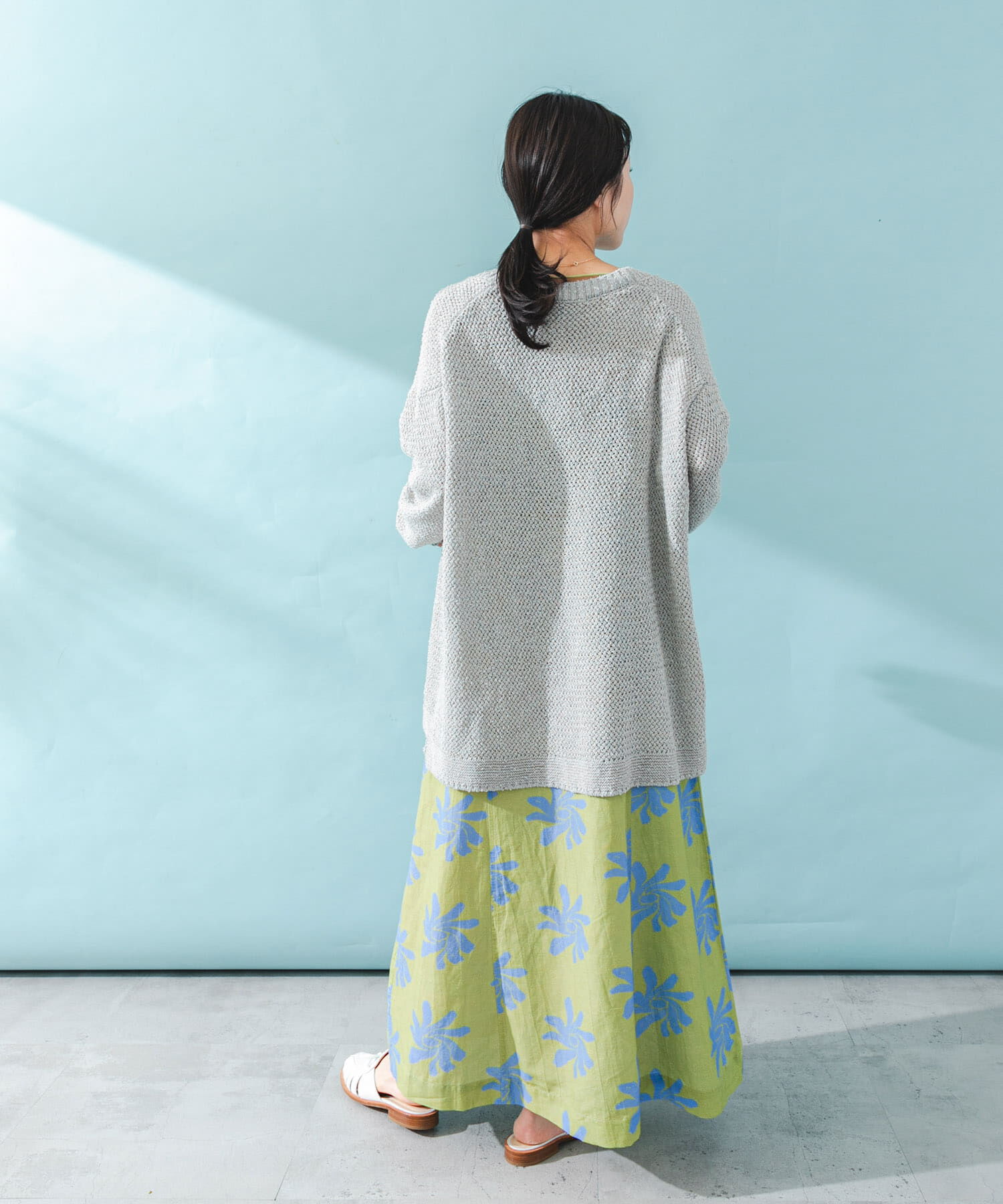 URBAN RESEARCH ROSSO「透かし編みミドルカーディガン」|カーディガン|