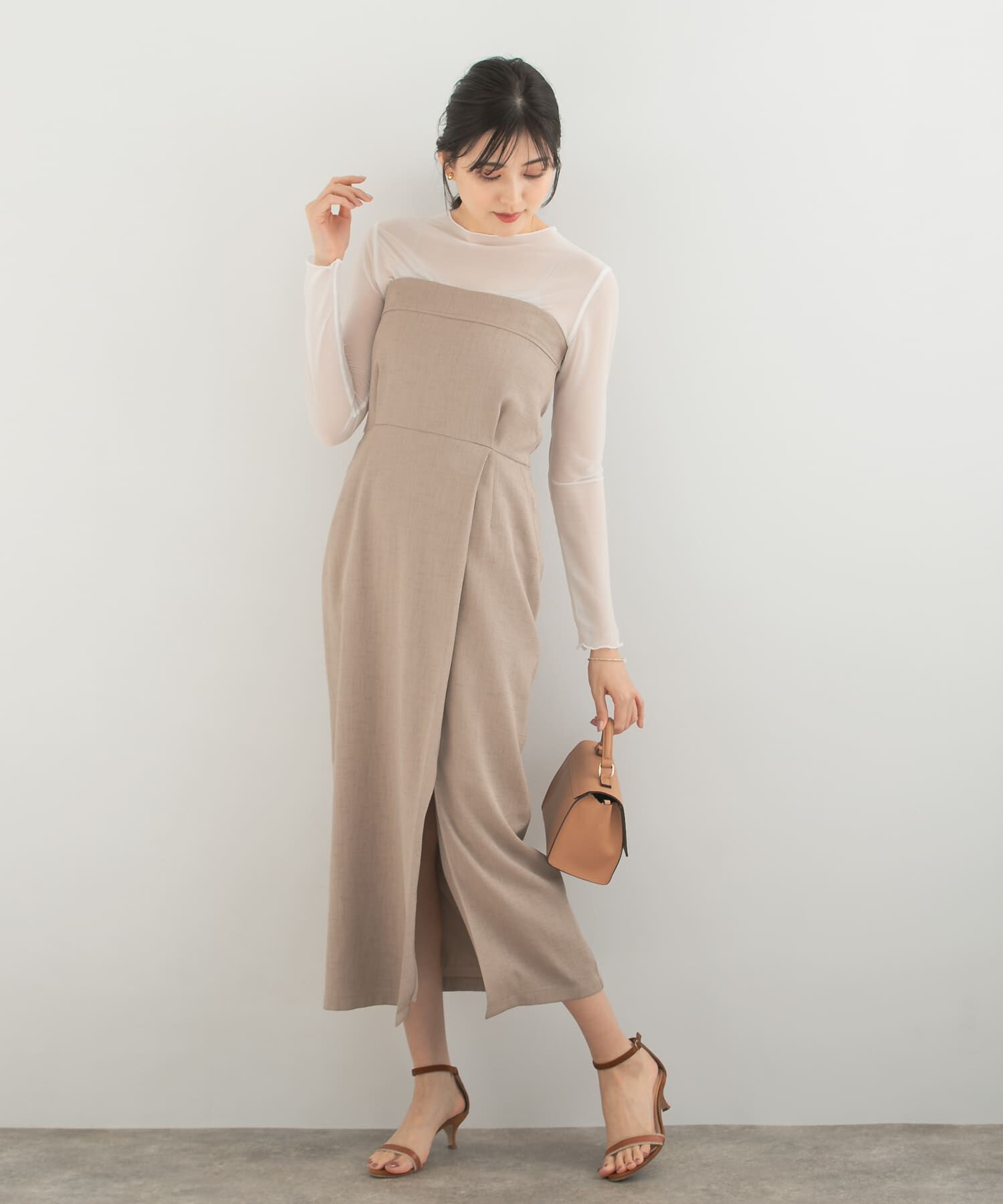 URBAN RESEARCH ROSSO「2WAYストレートベアワンピース」|ワンピース|