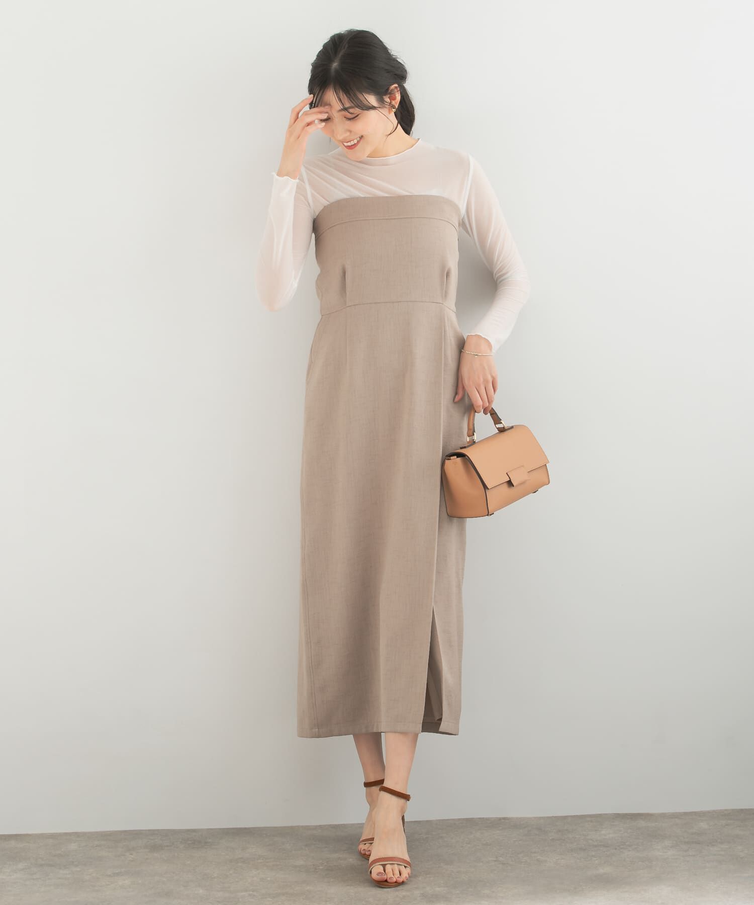 URBAN RESEARCH ROSSO「2WAYストレートベアワンピース」|ワンピース|