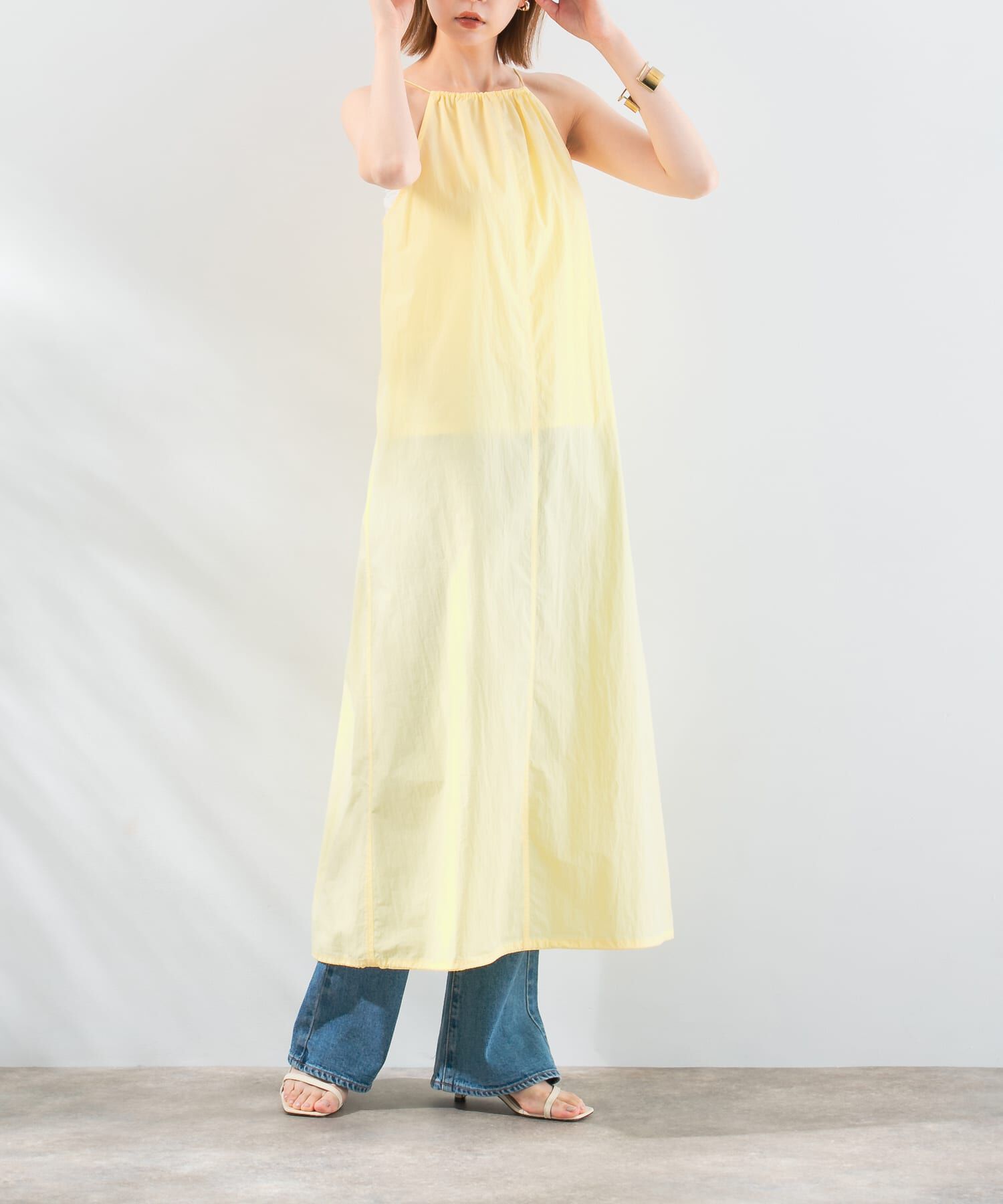 URBAN RESEARCH ROSSO「le　HALTER-NECK DRAWSTRING ONE-PIECE」|ワンピース|