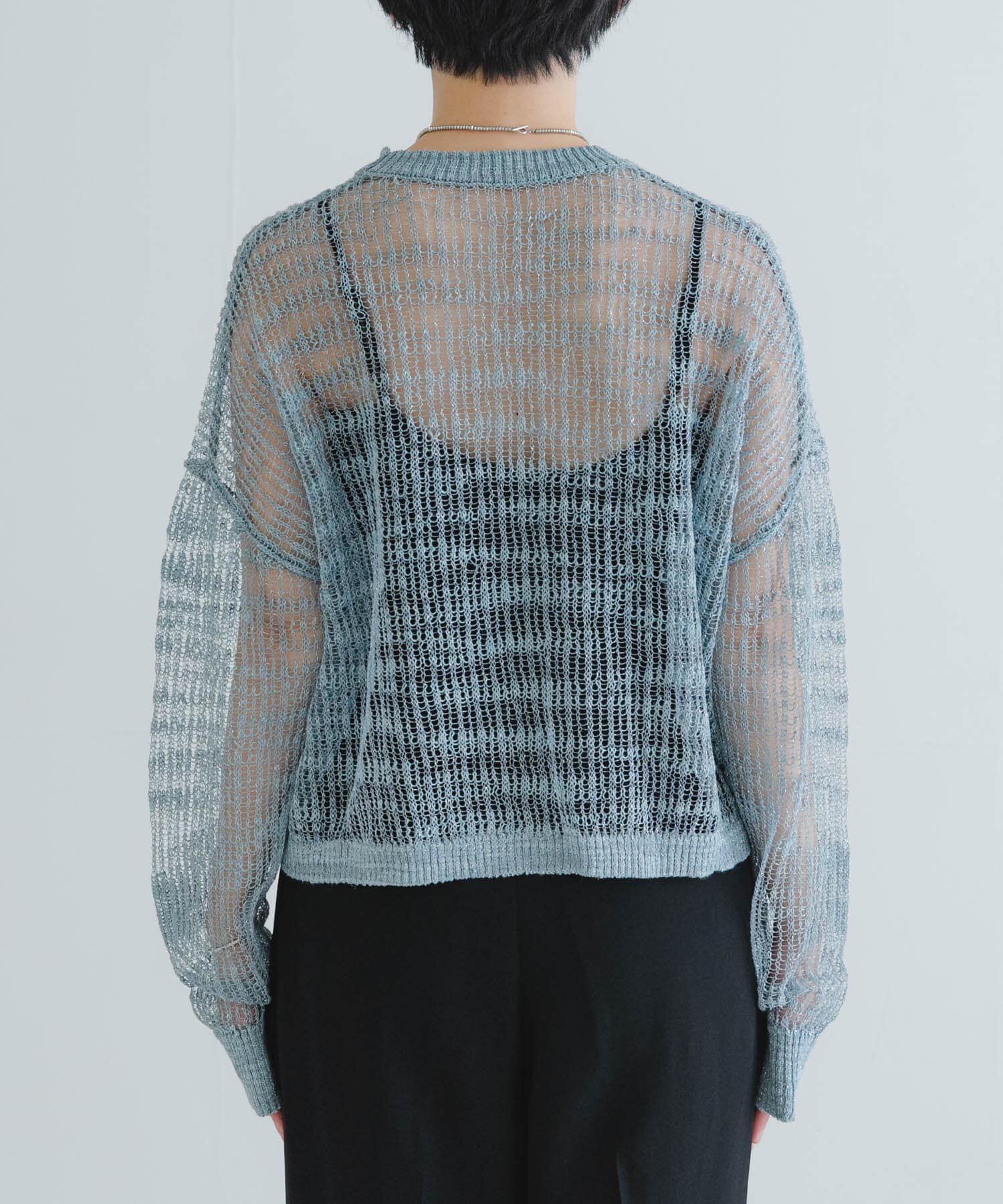 URBAN RESEARCH「シアーラメクルーネックニット」|ニット・セーター|