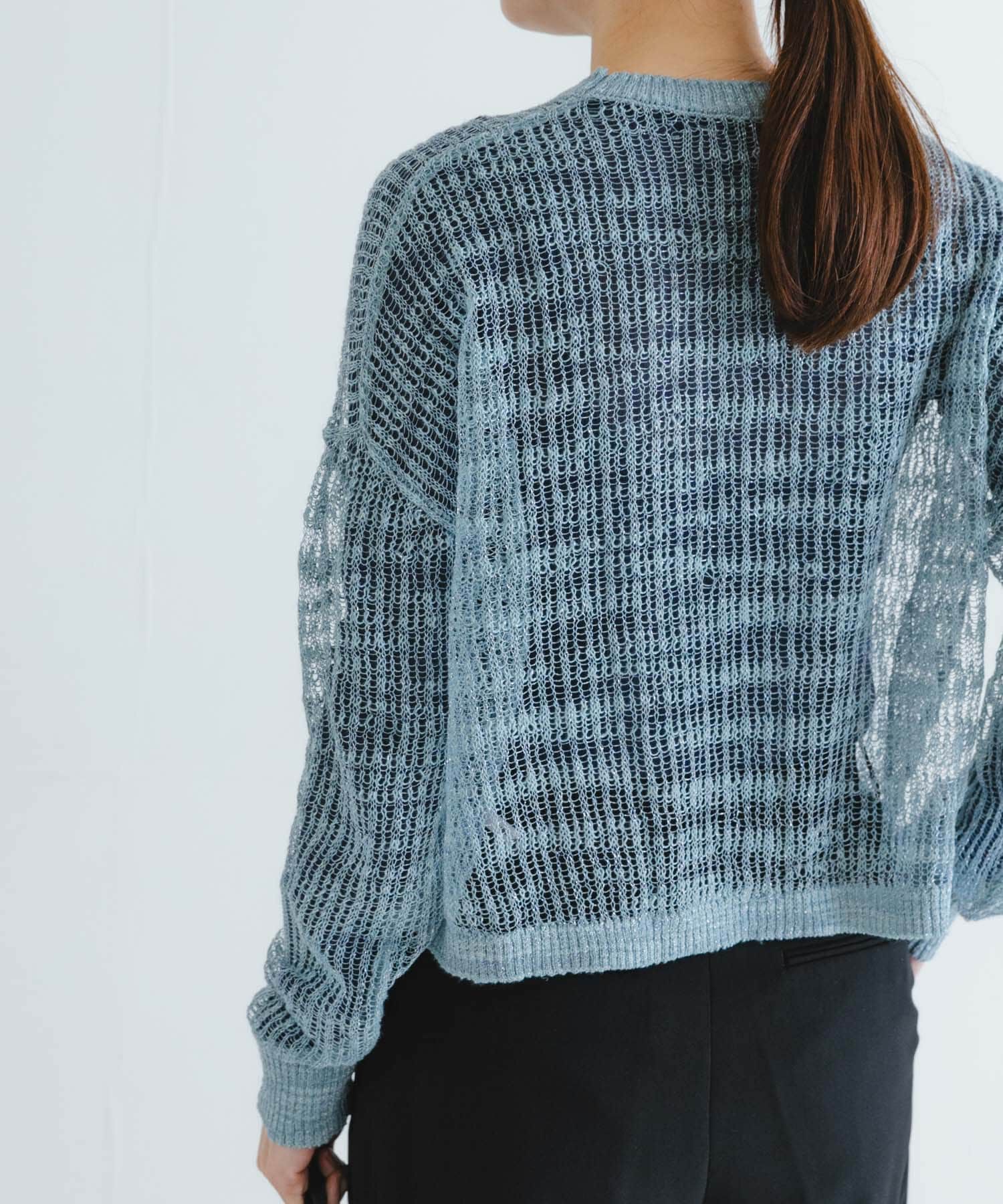 URBAN RESEARCH「シアーラメクルーネックニット」|ニット・セーター|