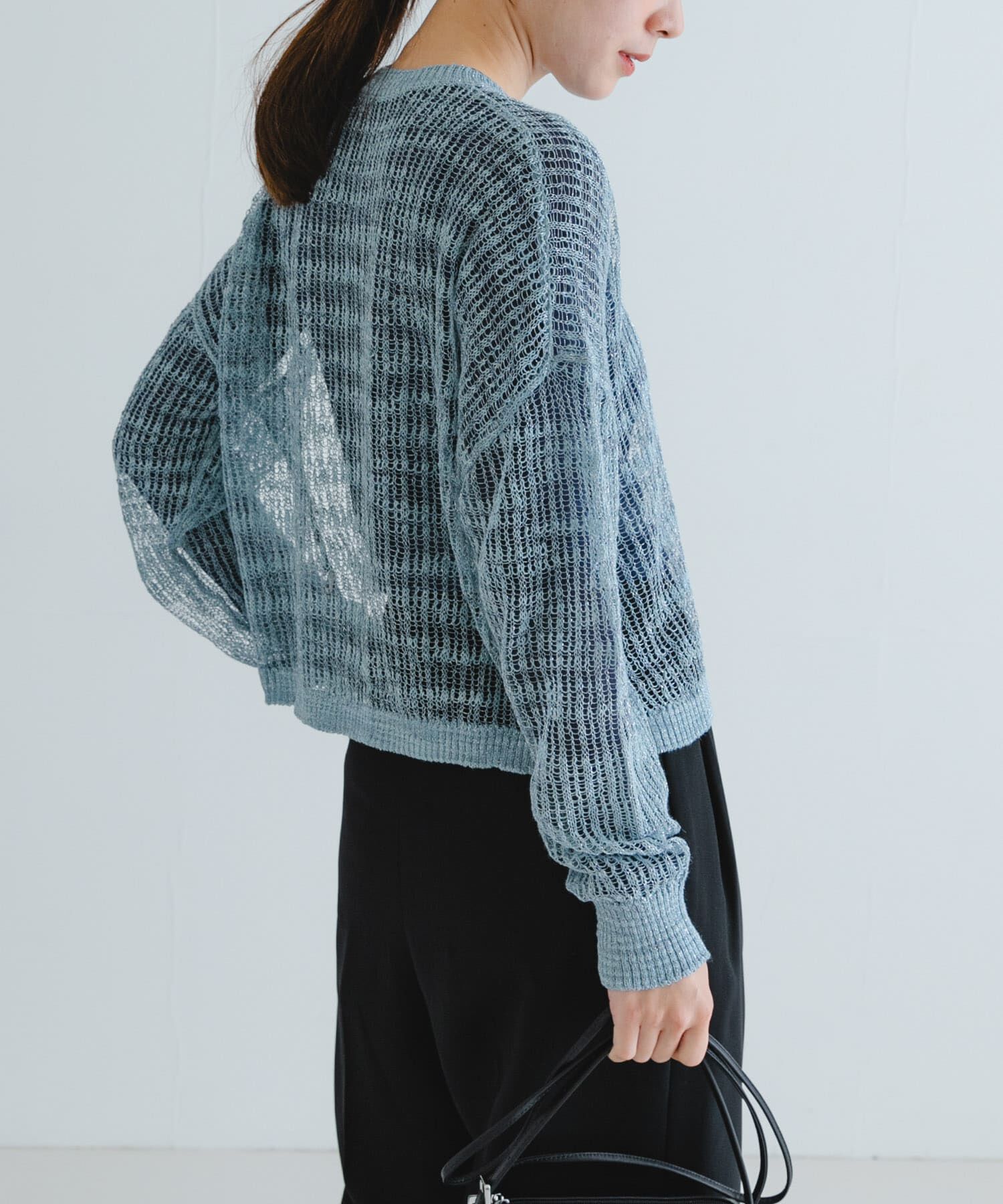 URBAN RESEARCH「シアーラメクルーネックニット」|ニット・セーター|