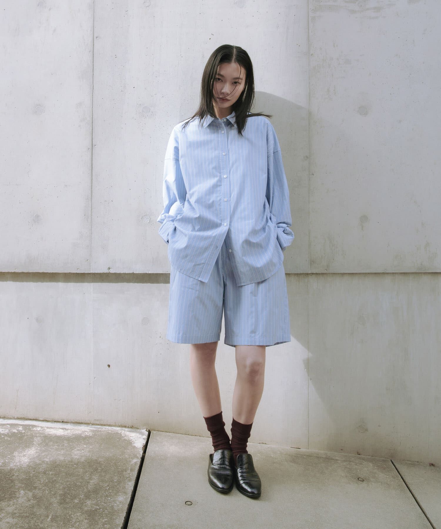 URBAN RESEARCH「new basic　インドスビンコットンストライプハーフパンツ」|その他|