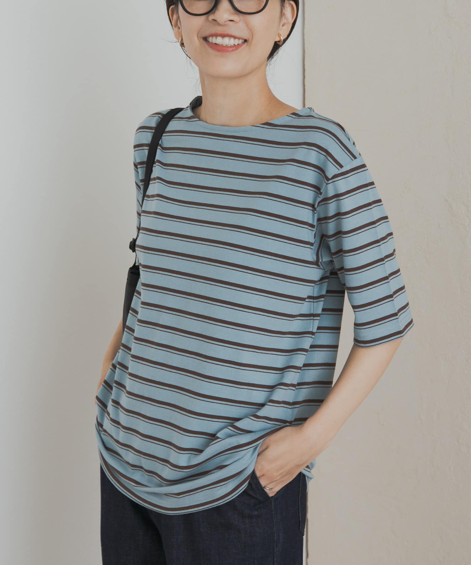 URBAN RESEARCH DOORS「マルチボーダーTシャツ」|Tシャツ・カットソー|