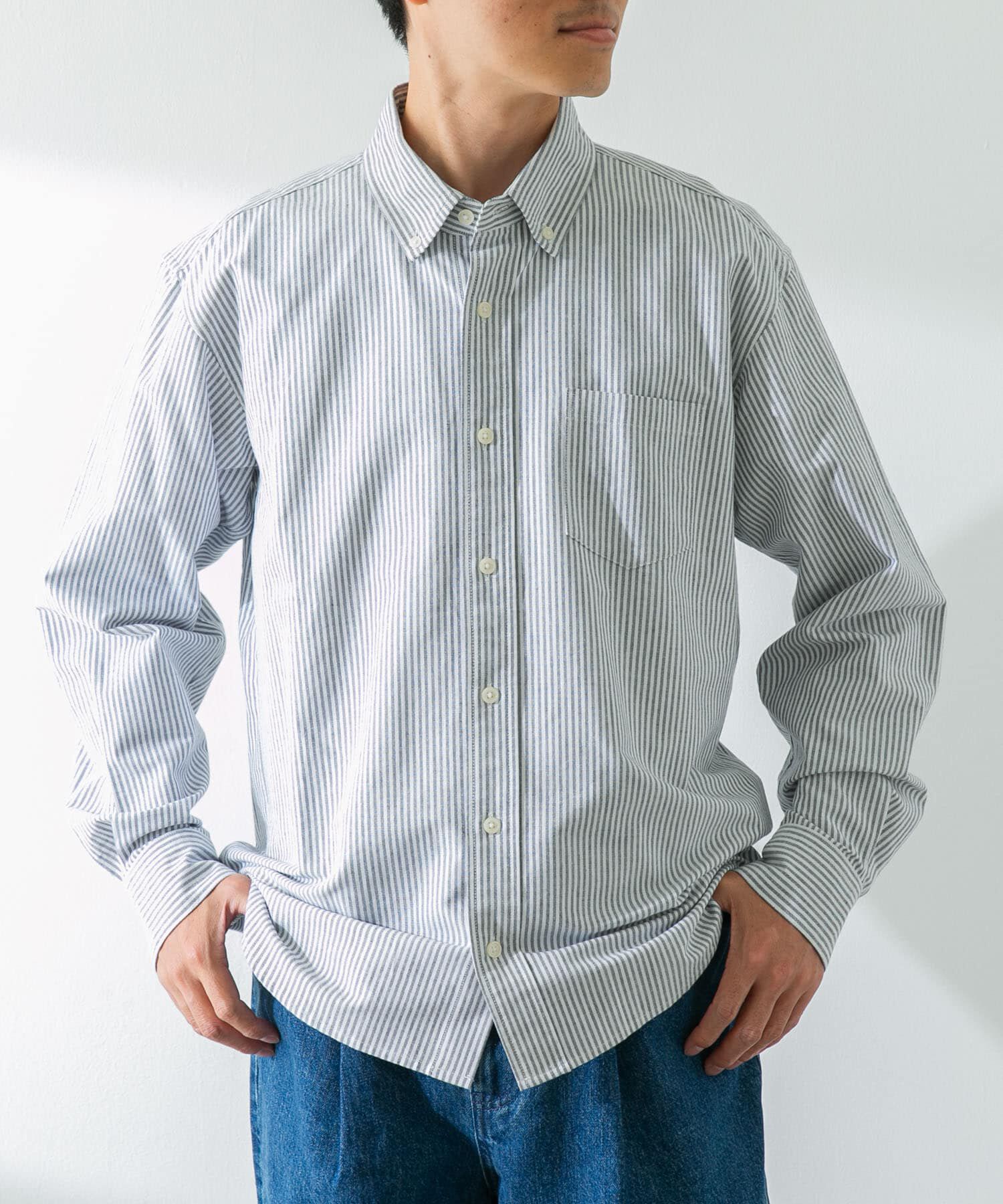 Sonny Label 「抗菌オックスボタンダウン長袖シャツ」|シャツ・ブラウス|