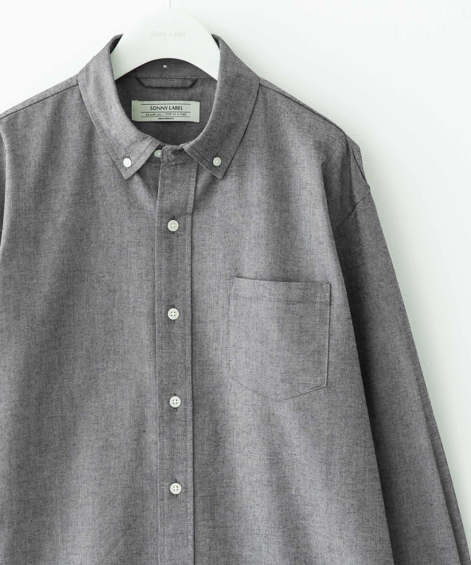 Sonny Label 「抗菌オックスボタンダウン長袖シャツ」|シャツ・ブラウス|グレー