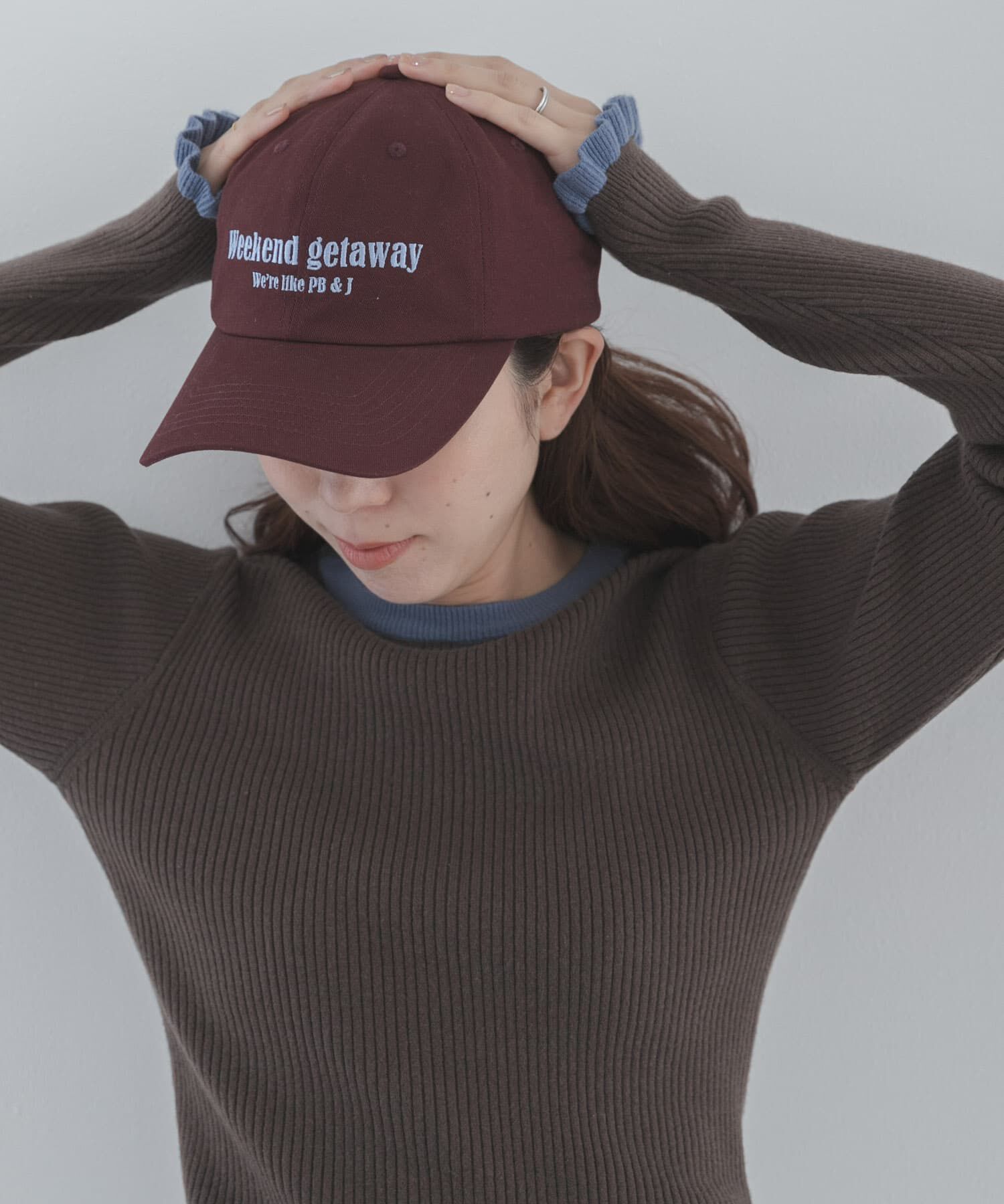 Sonny Label 「袖口フリルクルーネックプルオーバー」|ニット・セーター|