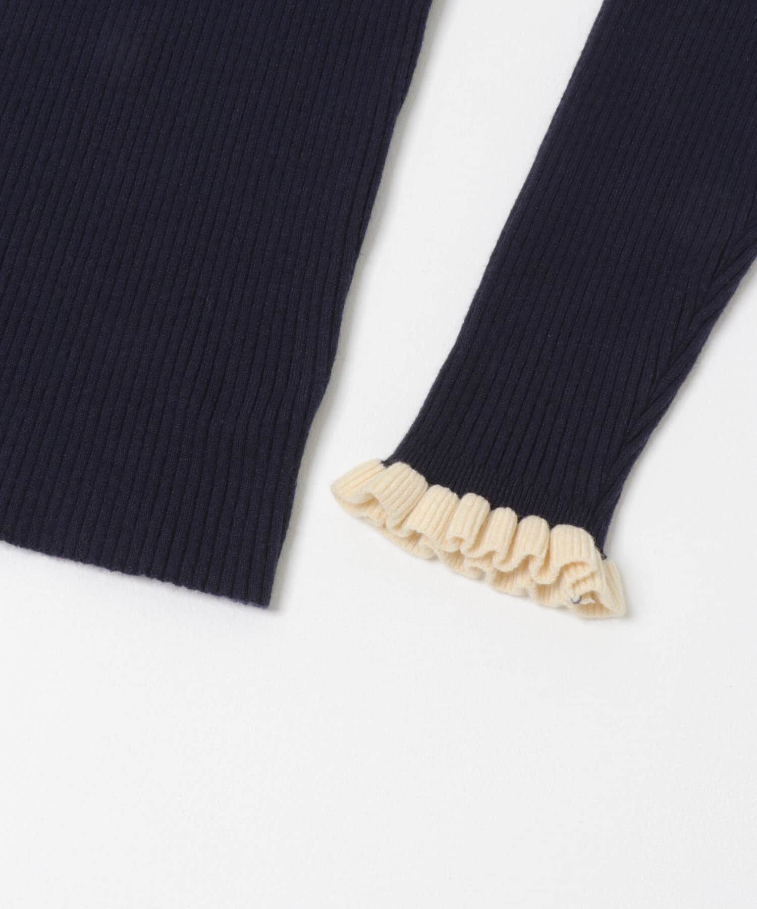 Sonny Label 「袖口フリルクルーネックプルオーバー」|ニット・セーター|