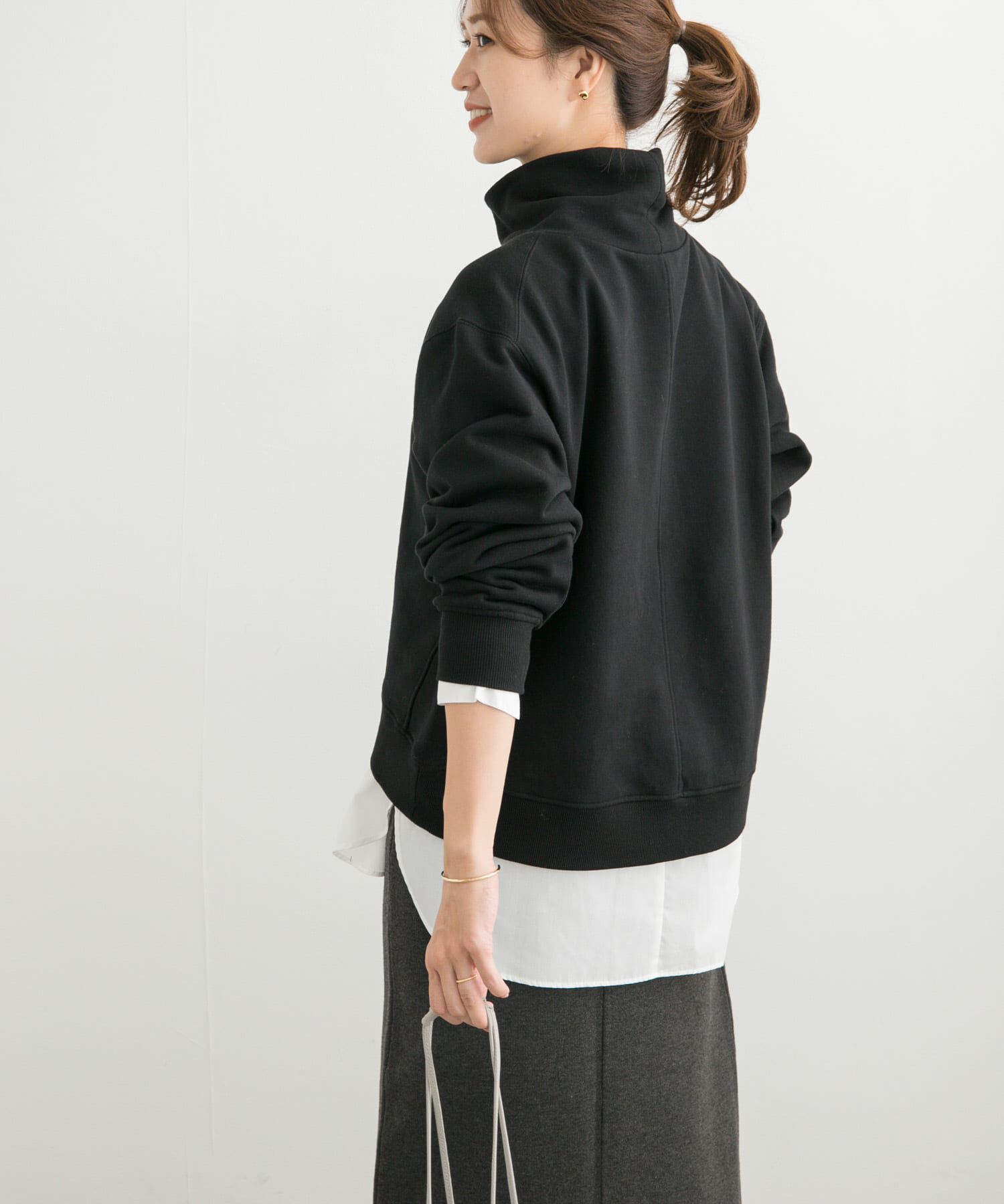 URBAN RESEARCH DOORS「『UR TECH』クルーネックプルオーバーシャツ」|シャツ・ブラウス|