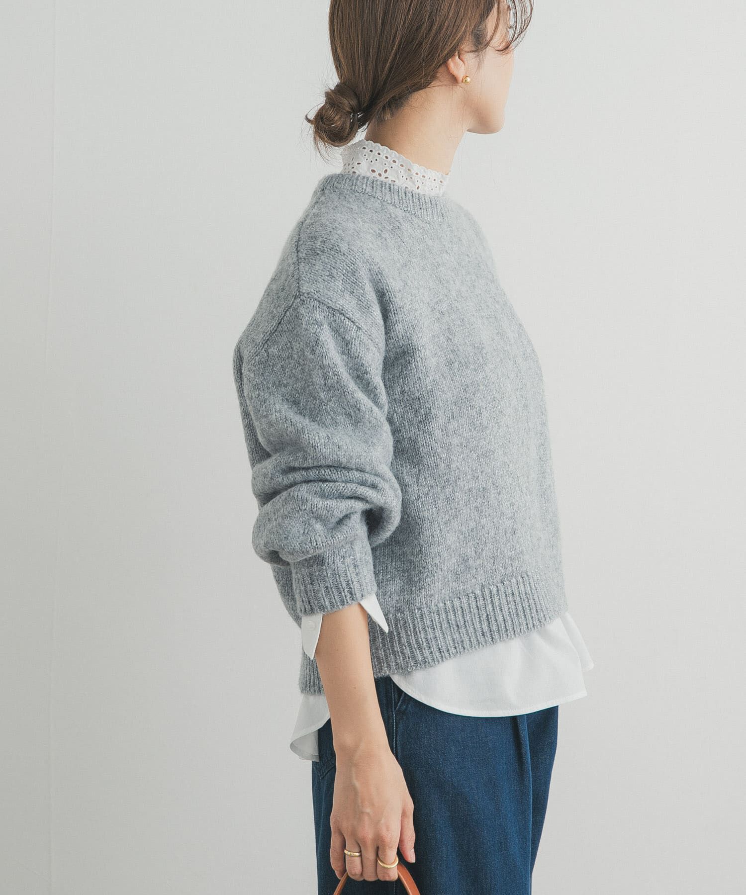 URBAN RESEARCH DOORS「ラメニットプルオーバー」|ニット・セーター|