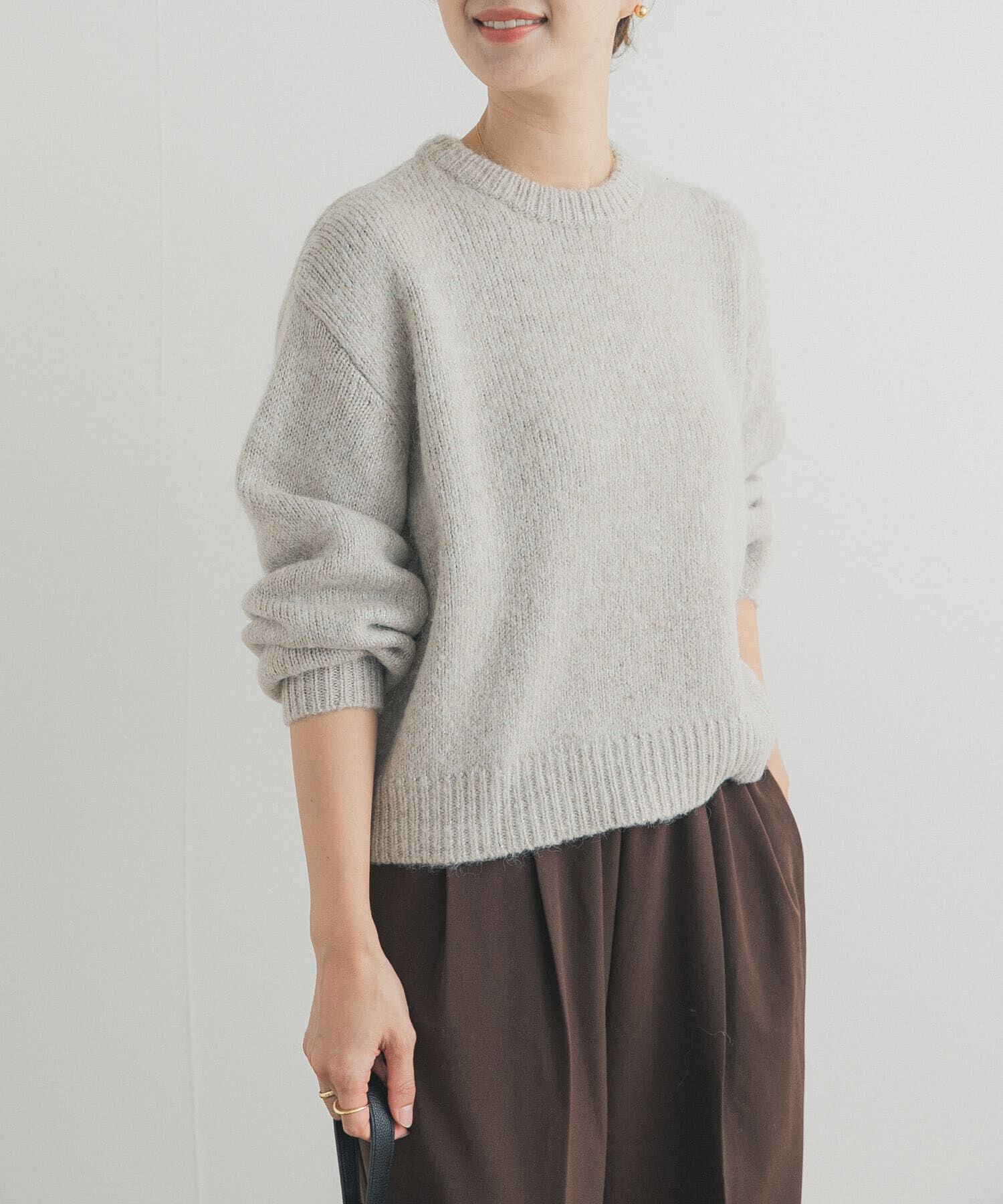 URBAN RESEARCH DOORS「ラメニットプルオーバー」|ニット・セーター|