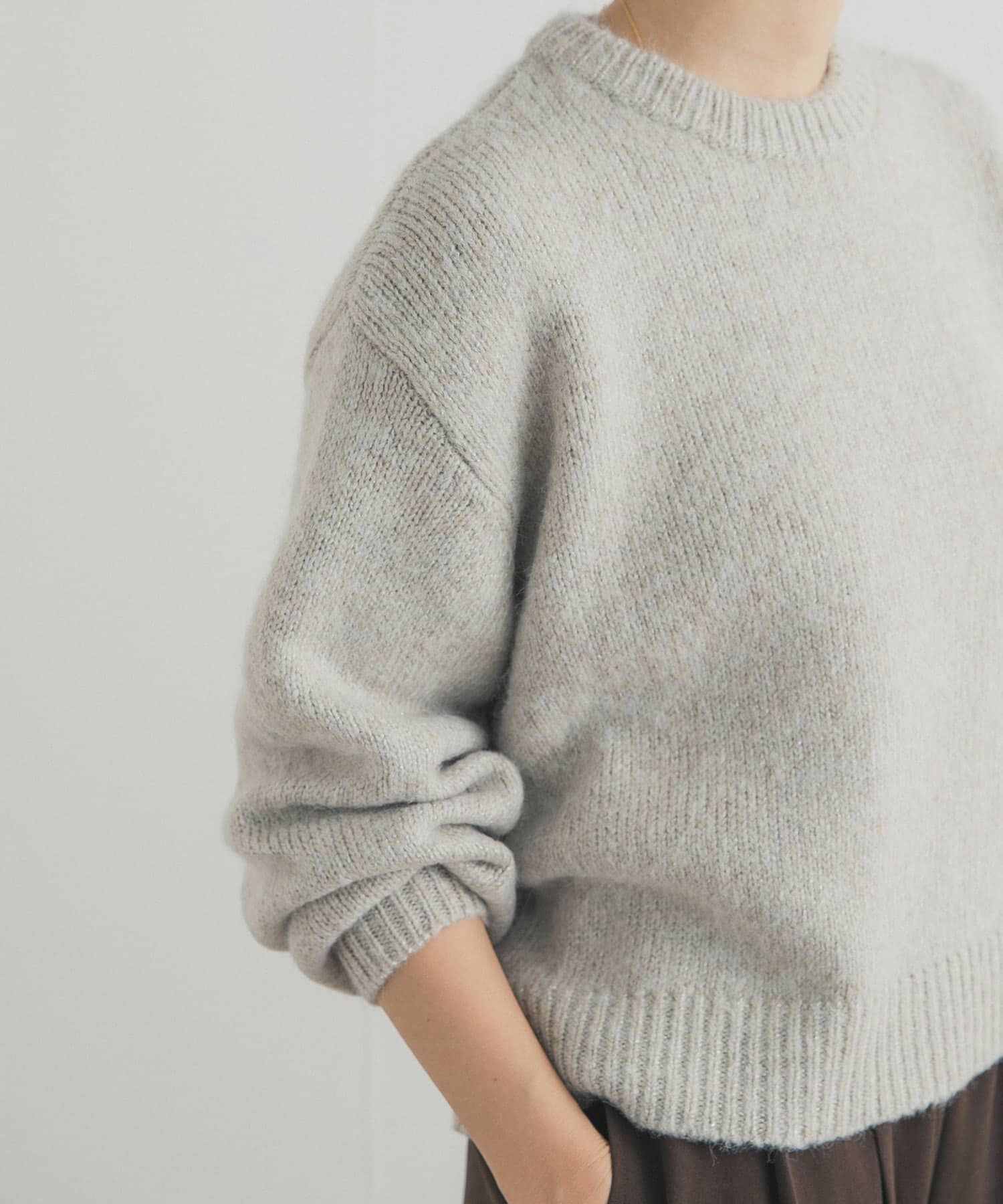 URBAN RESEARCH DOORS「ラメニットプルオーバー」|ニット・セーター|