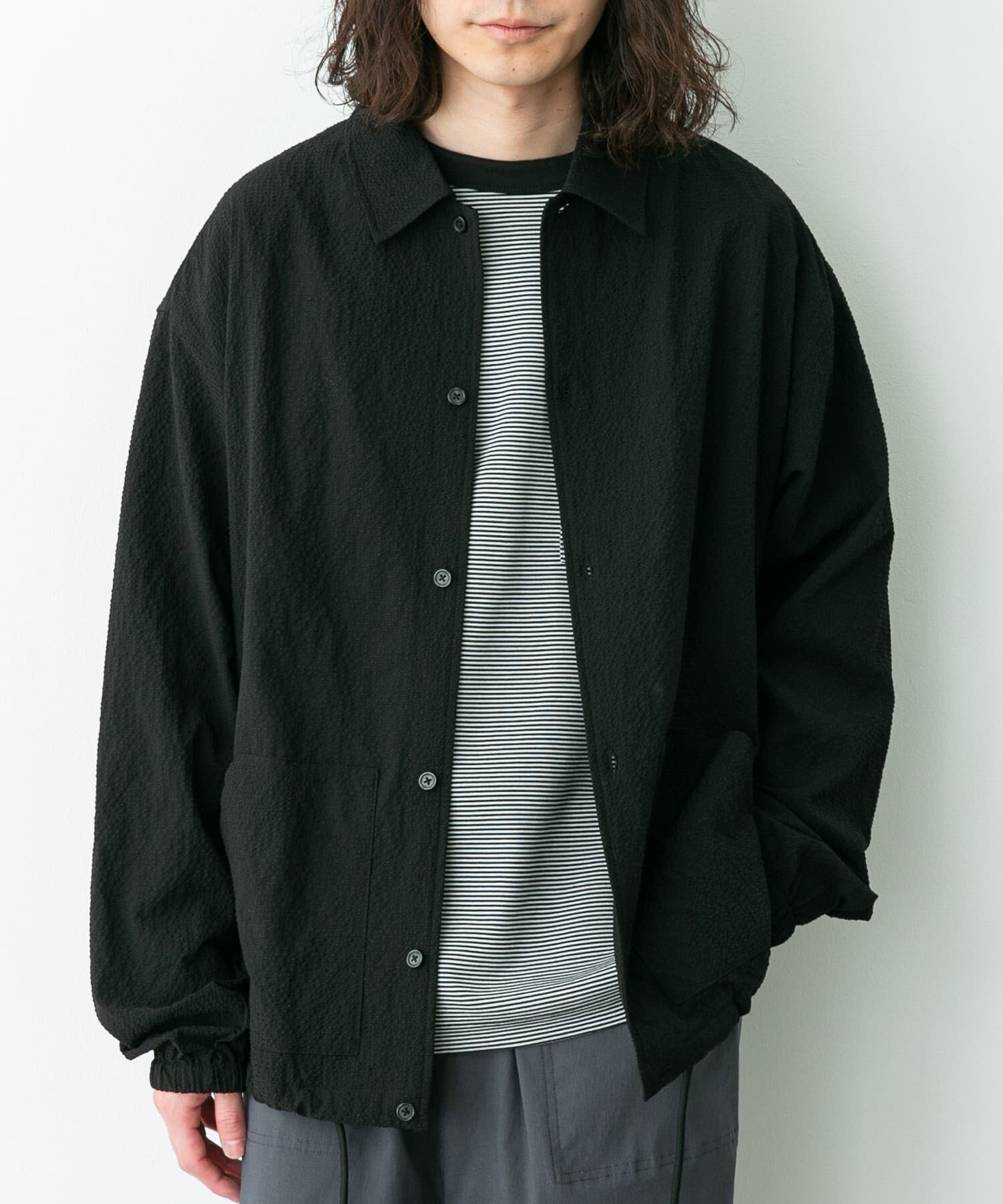 Sonny Label 「シアサッカーコーチジャケット」|ブルゾン・スタジャン|