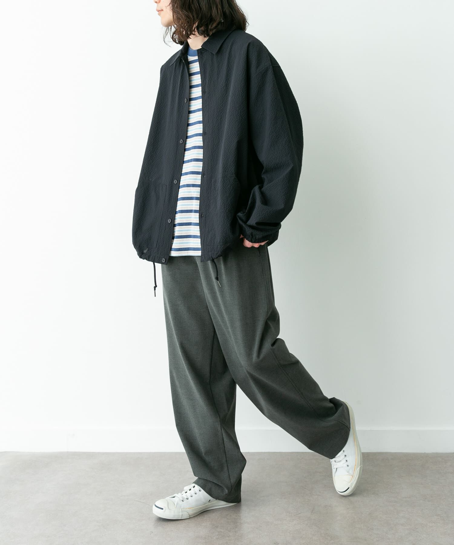 Sonny Label 「シアサッカーコーチジャケット」|ブルゾン・スタジャン|