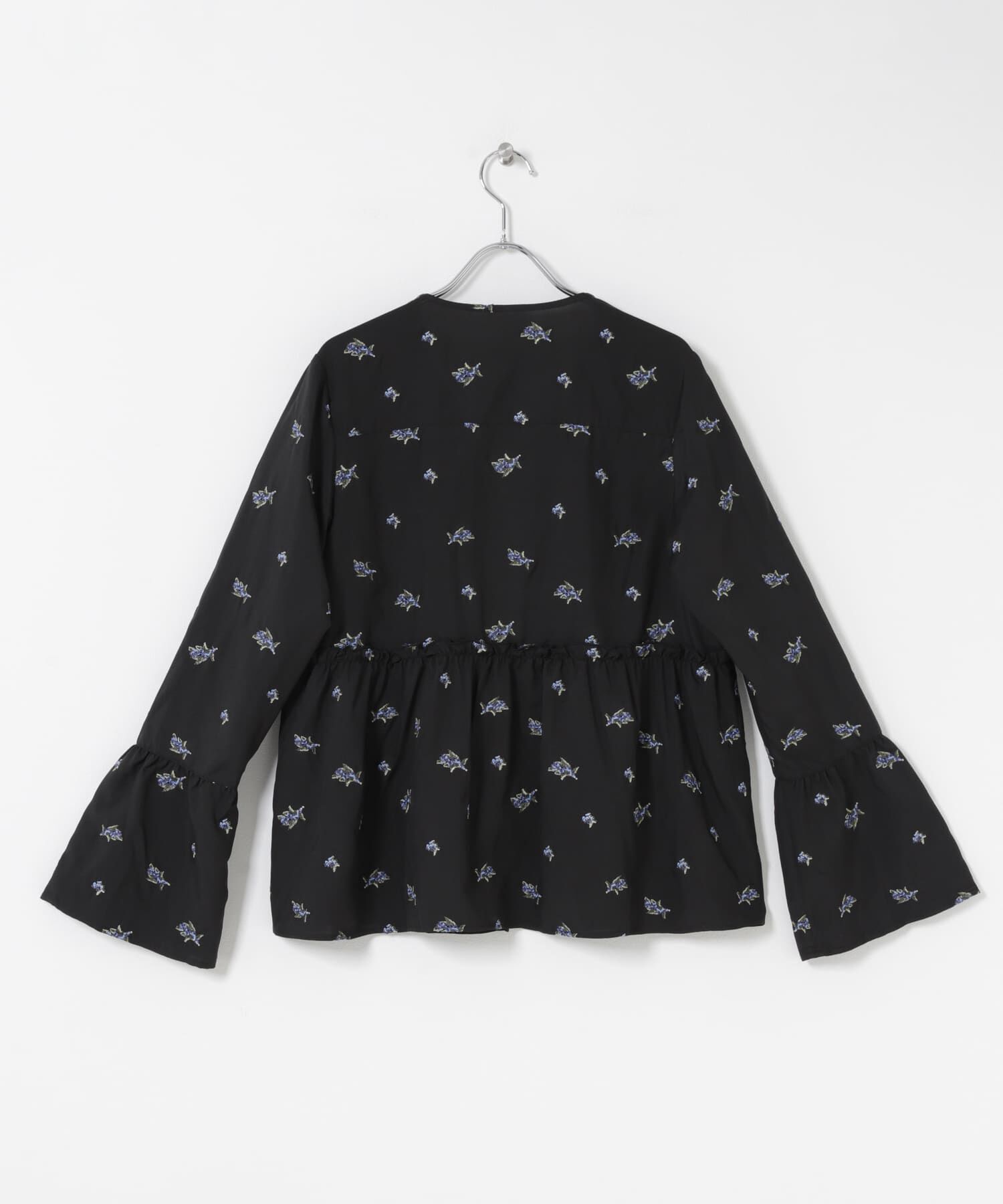 URBAN RESEARCH ROSSO「フラワー刺繍ギャザーブラウス」|シャツ・ブラウス|