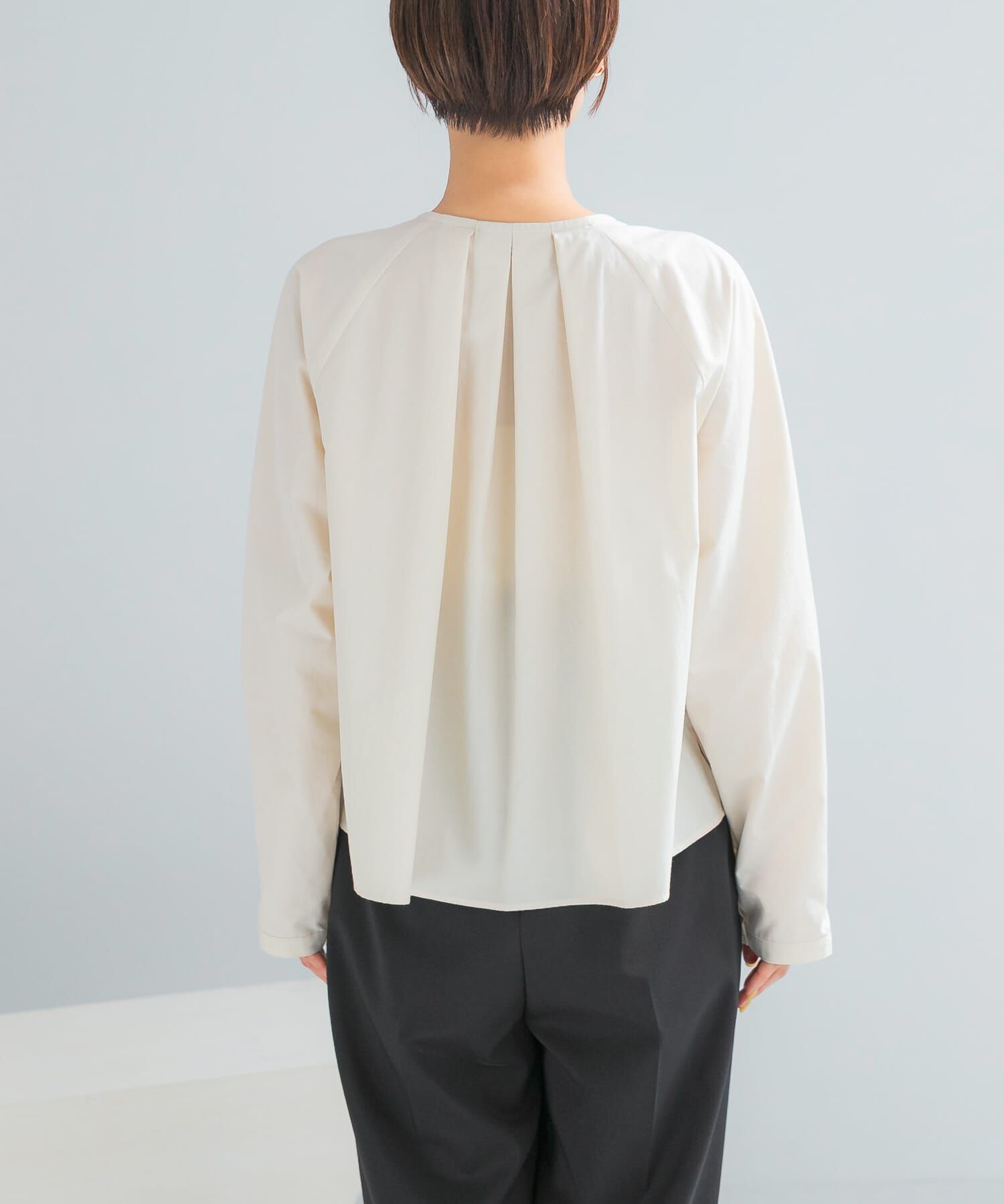 URBAN RESEARCH ROSSO「タックボリュームショートシャツブラウス」|シャツ・ブラウス|