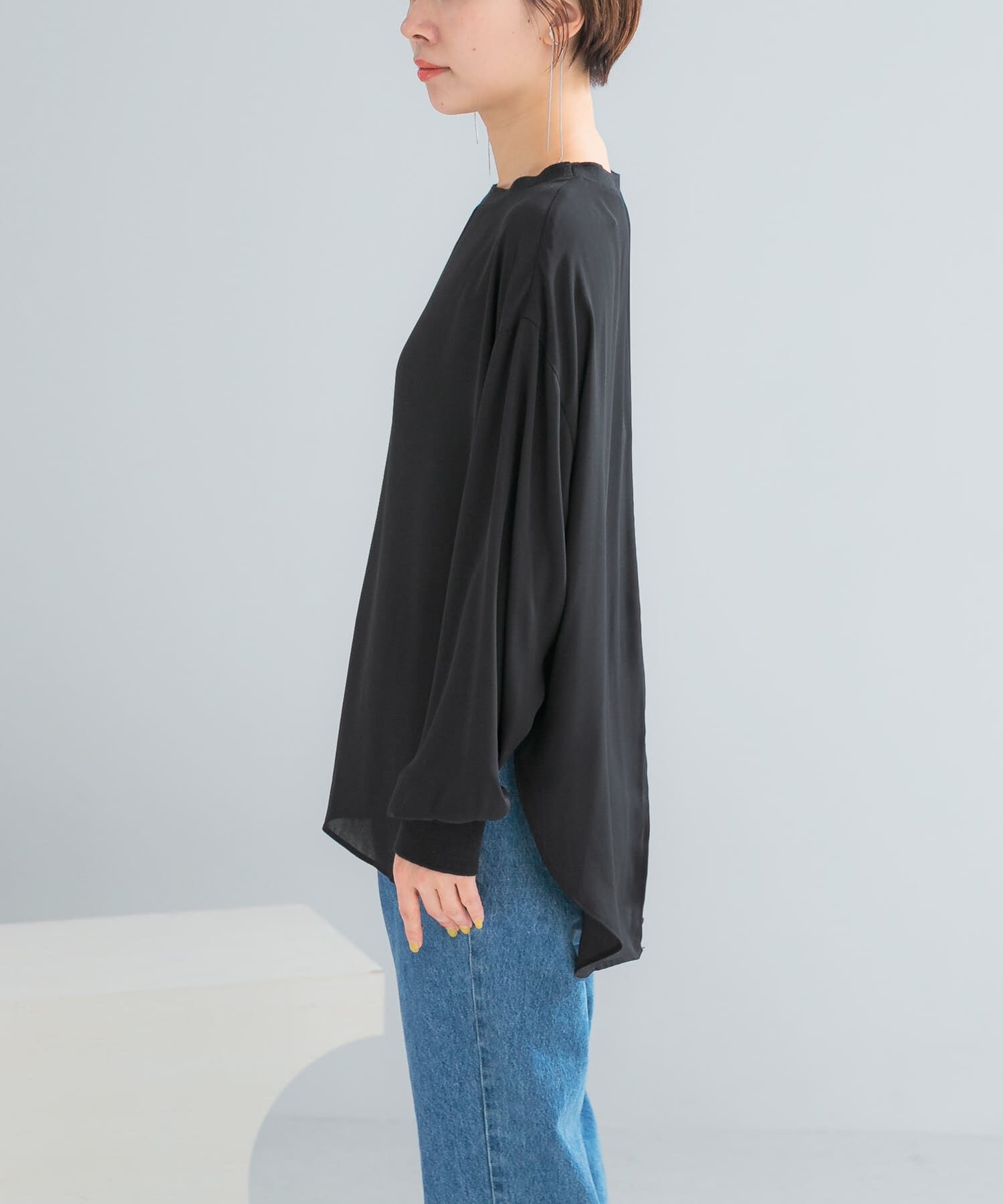 URBAN RESEARCH ROSSO「リブドッキングセミシアープルオーバー」|Tシャツ・カットソー|